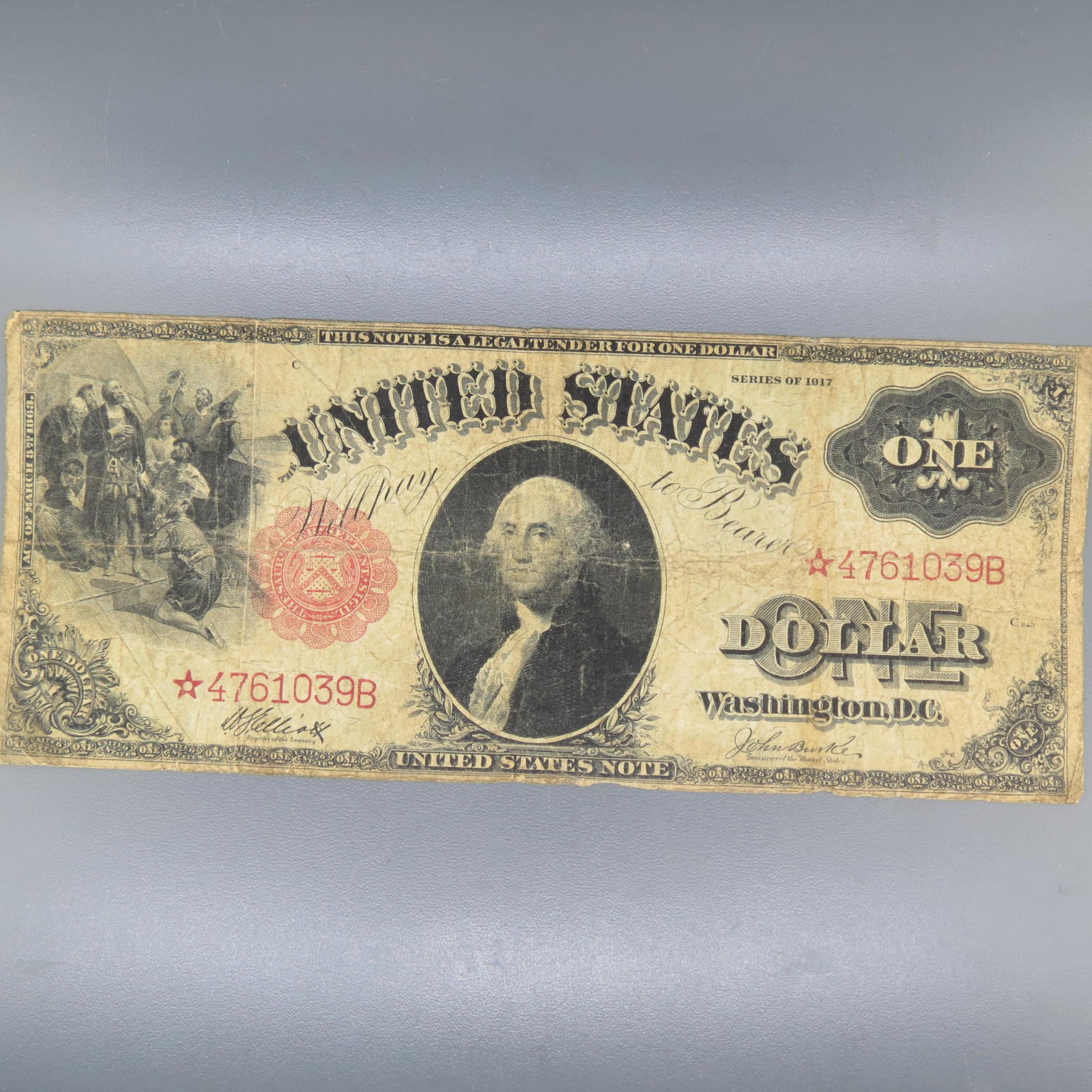 1917 $1.00 Legal Tender Note, STAR, large size, (1 of 6)
