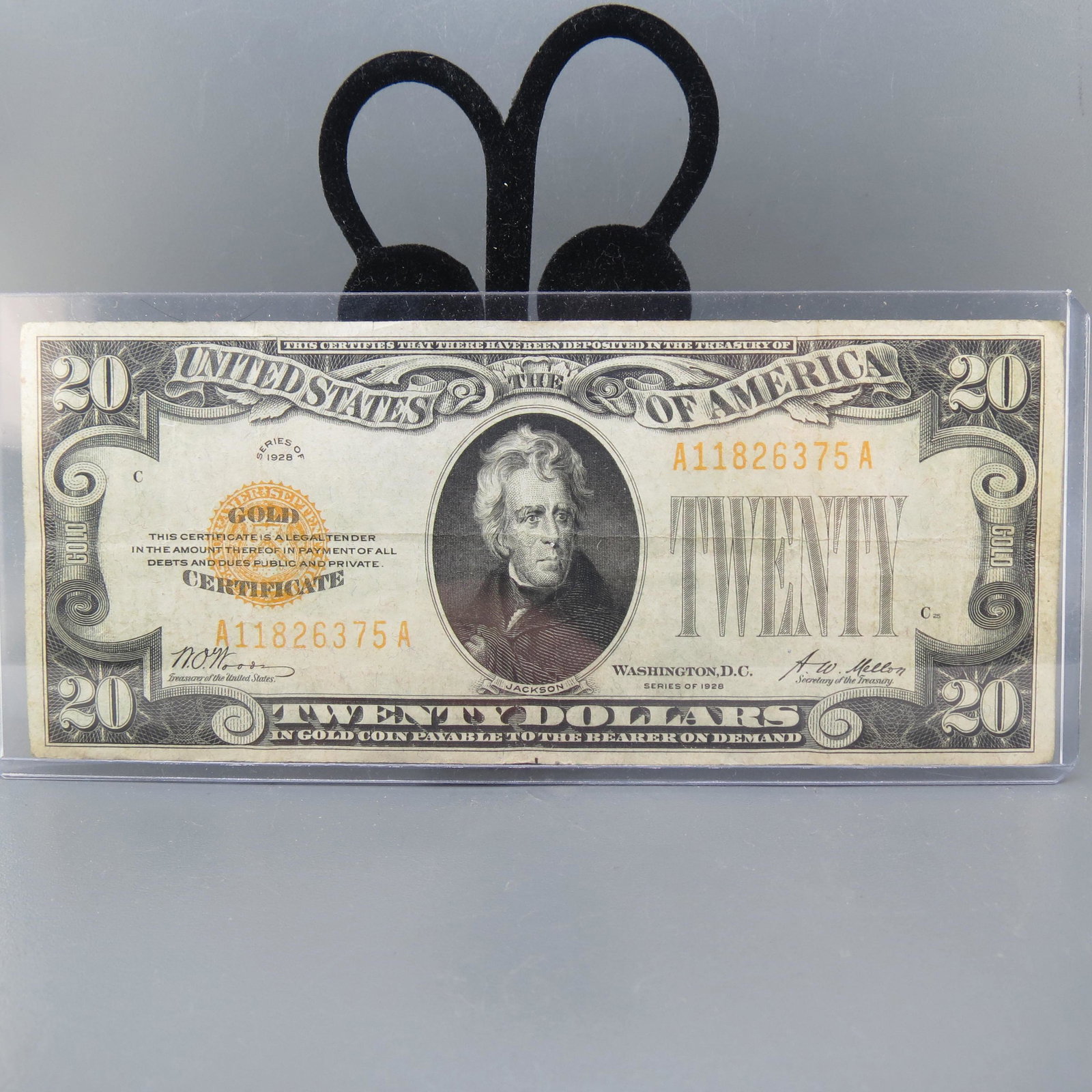 1928 $20.00 Gold Certificate, (1 of 6)