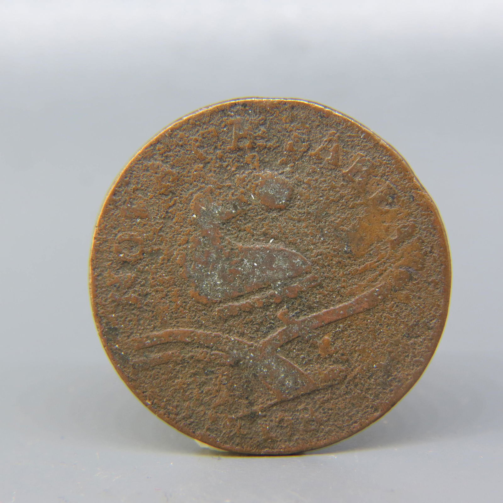 1787 New Jersey Colonial Copper Coin, (1 of 2)