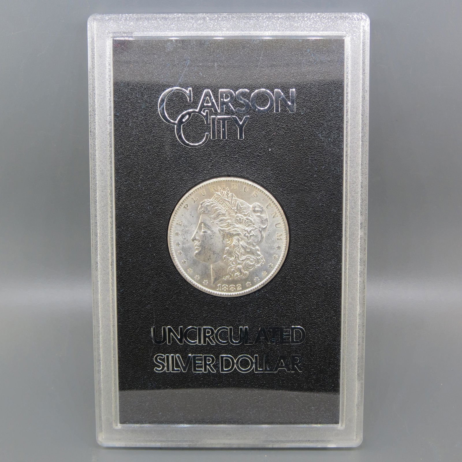 1882-CC Morgan Silver Dollar, GSA, uncirculated, (1 of 5)