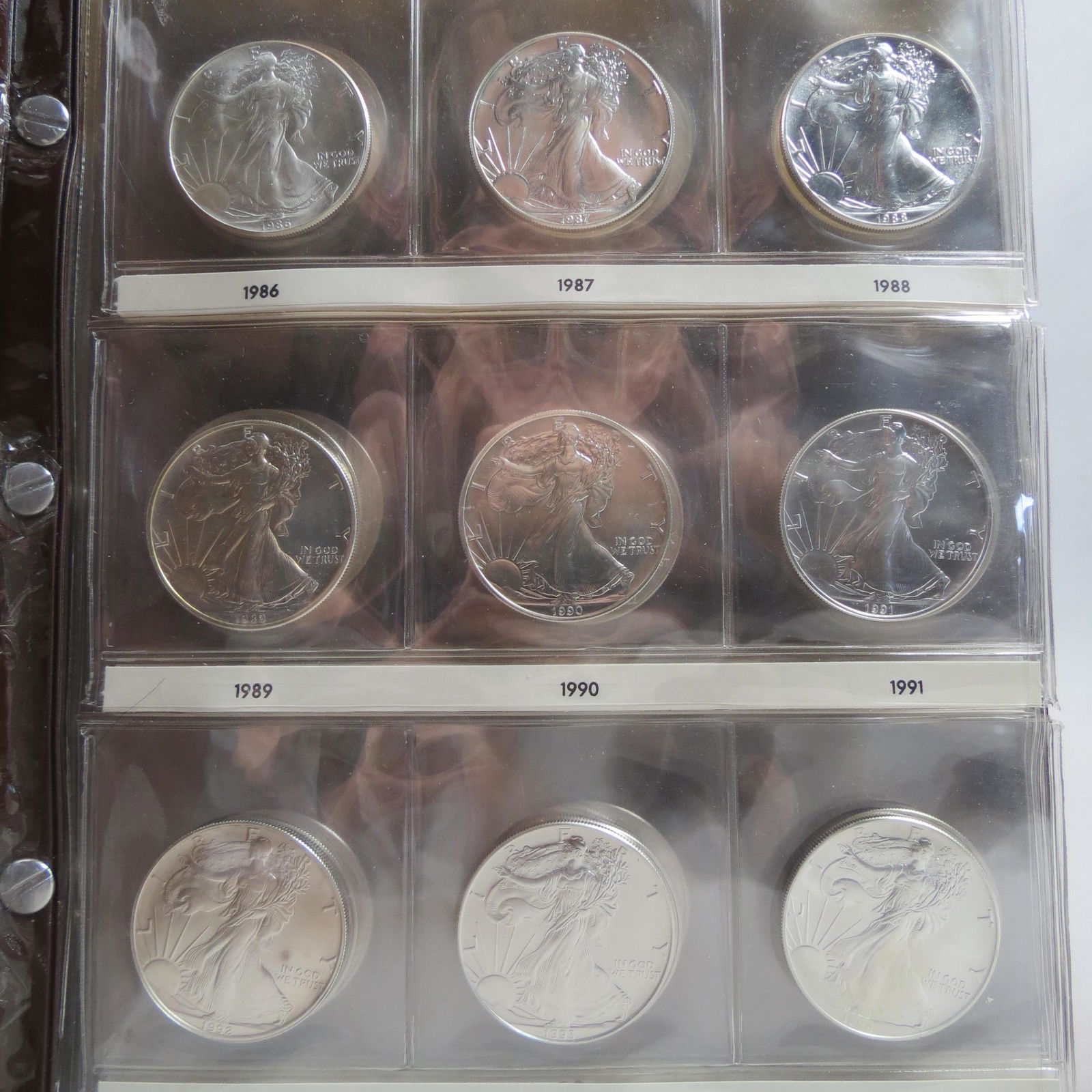 26 pc. American Silver Eagle Set, 1986-2011, (1 of 6)