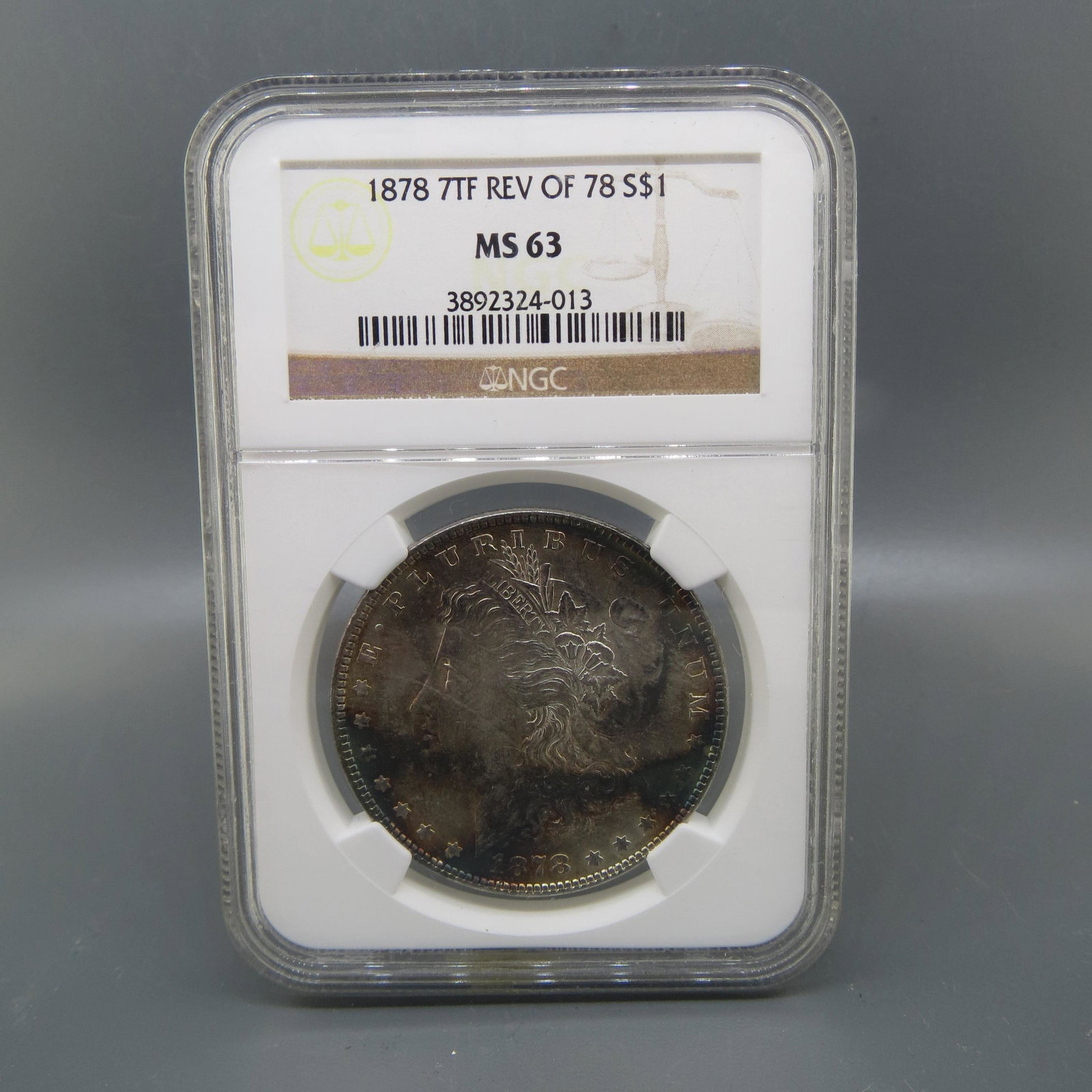 1878 Morgan Silver Dollar, MS-63, NGC, (1 of 3)