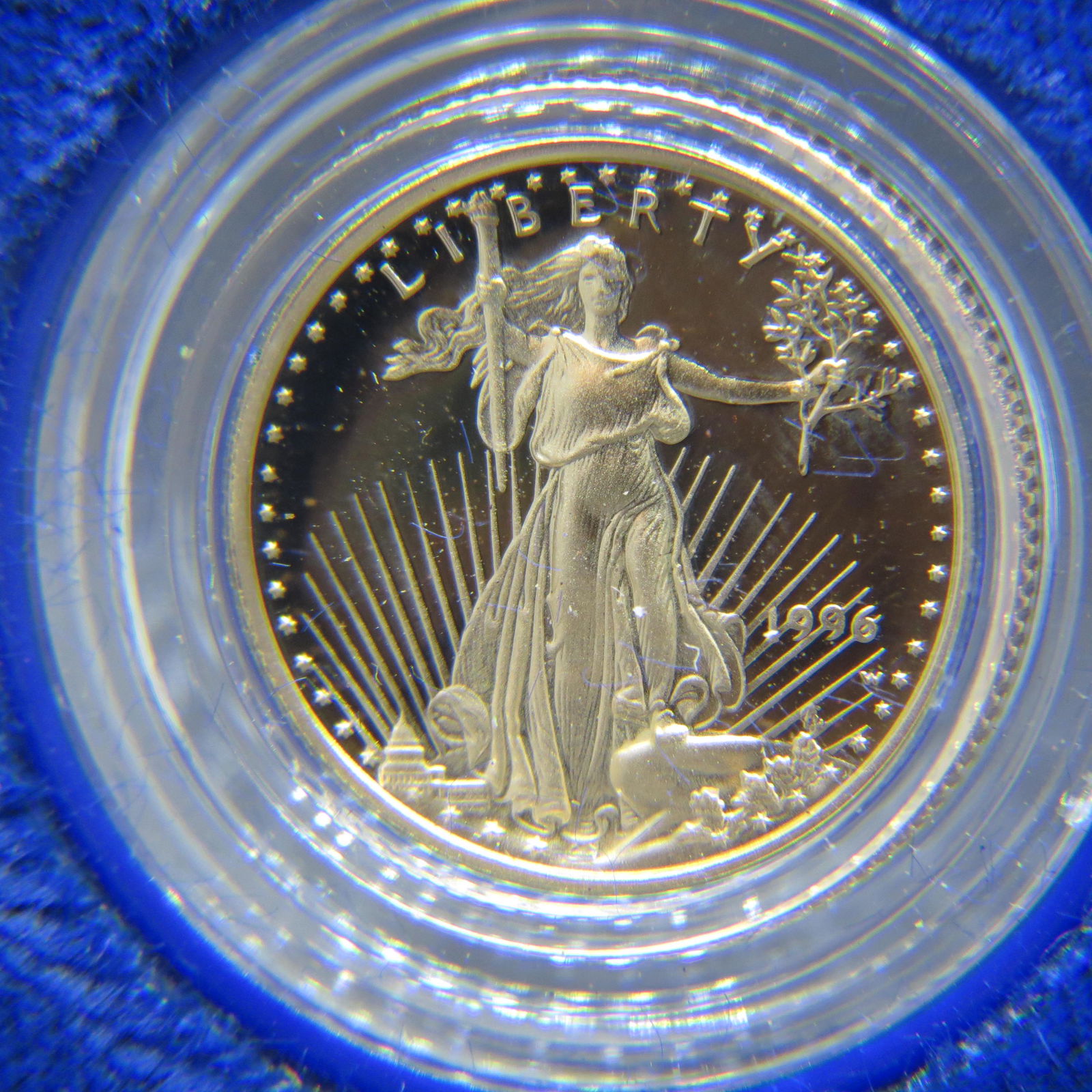 1996 $5.00 Gold American Eagle Coin, Proof, (1 of 4)