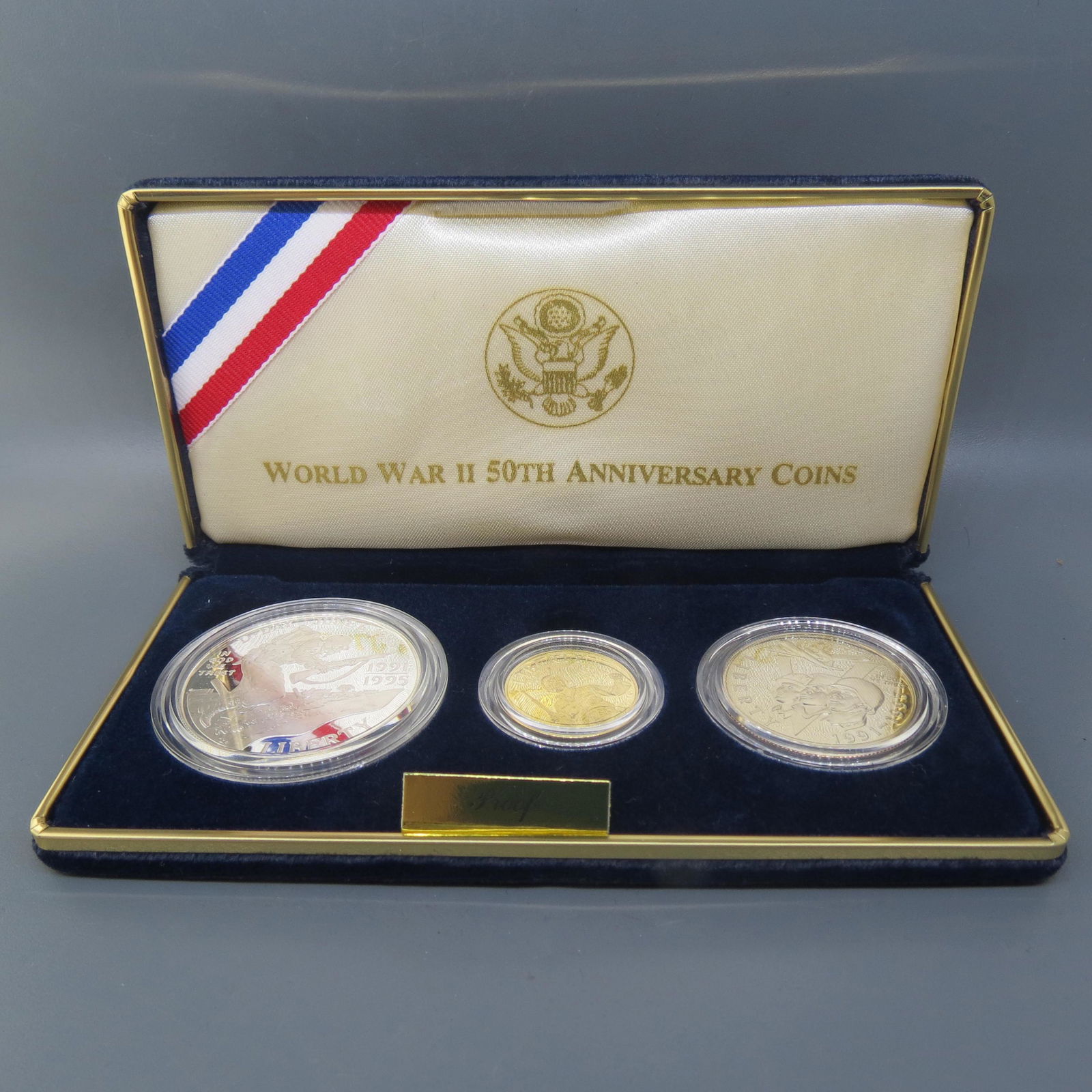 1991-95 World War II Gold & Silver Coin Set, proof (1 of 7)