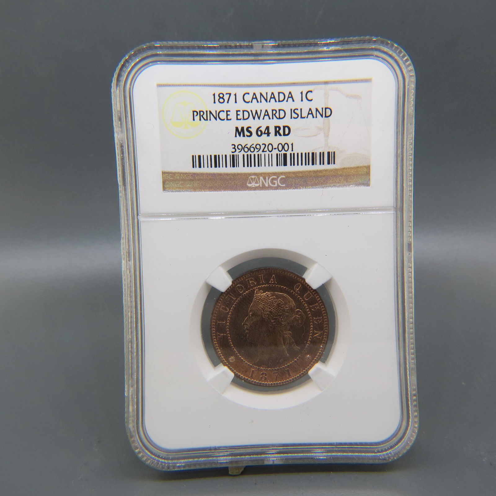 1871 Canada Large Cent, MS-64, RD, NGC, (1 of 3)