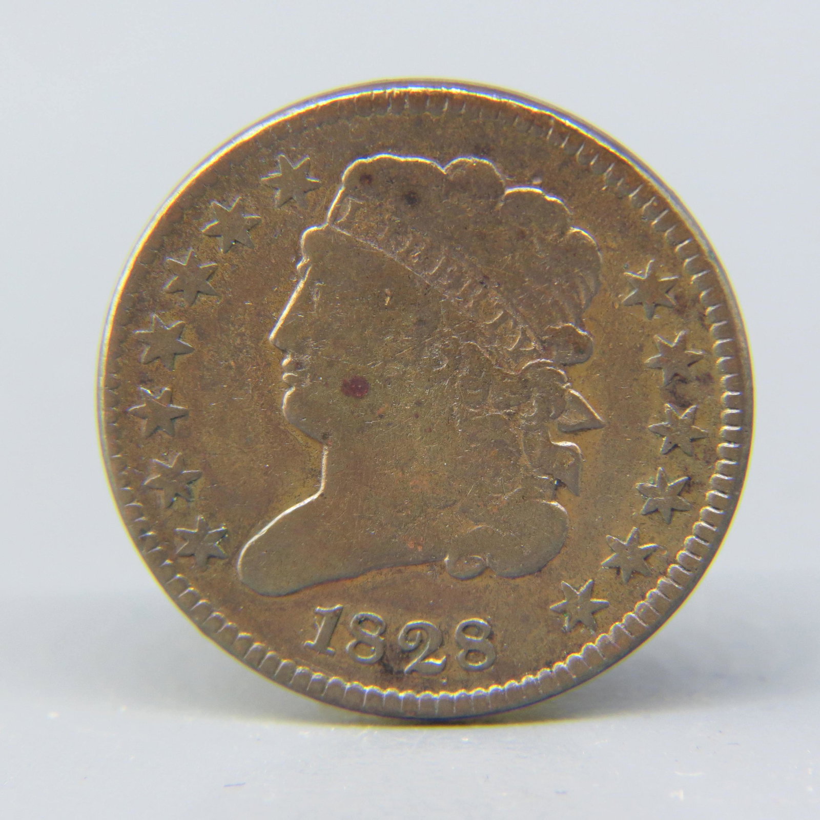 1828 U.S. Classic Head Half Cent, (1 of 2)