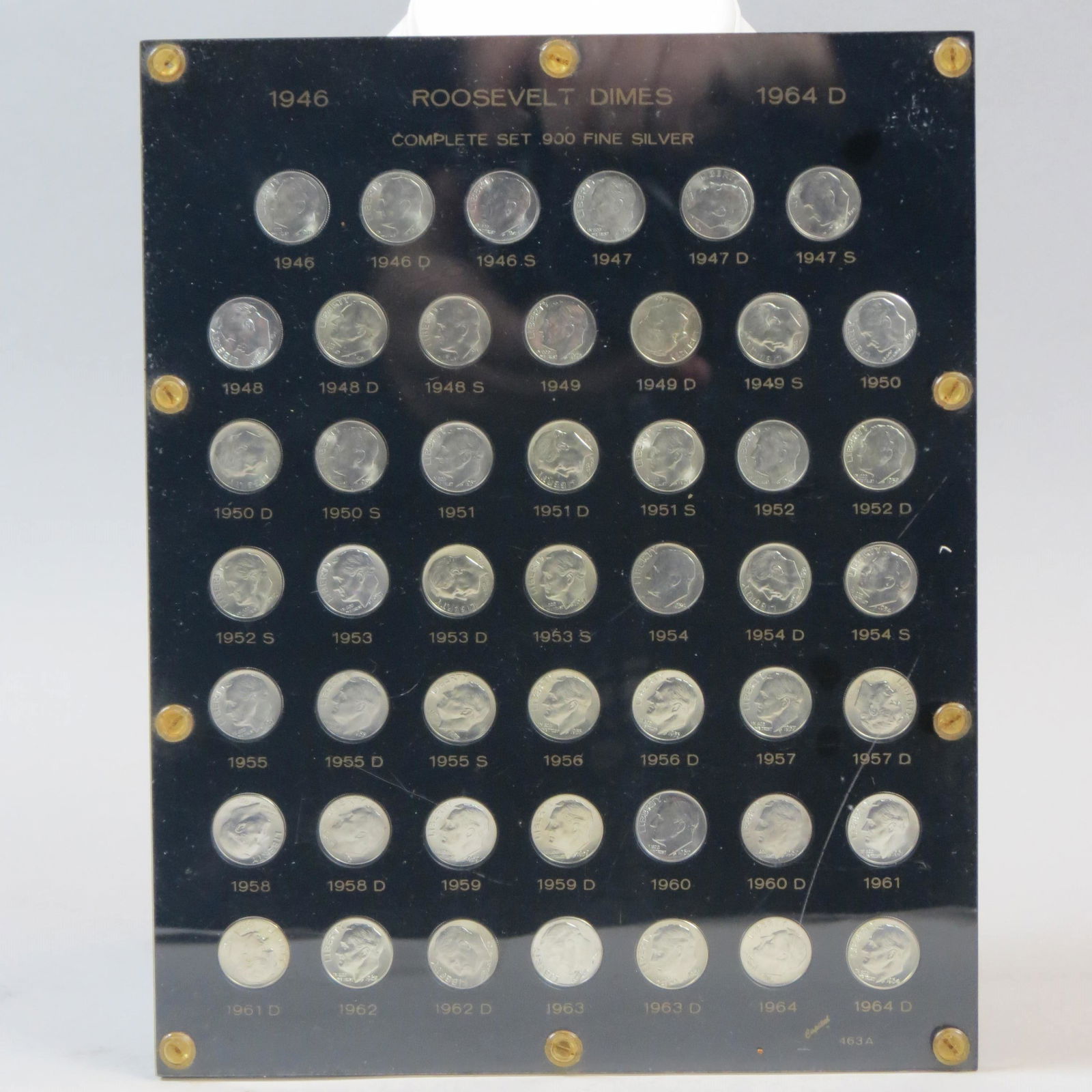 1946 thru 1964 Roosevelt Dime Set, uncirculated, (1 of 4)