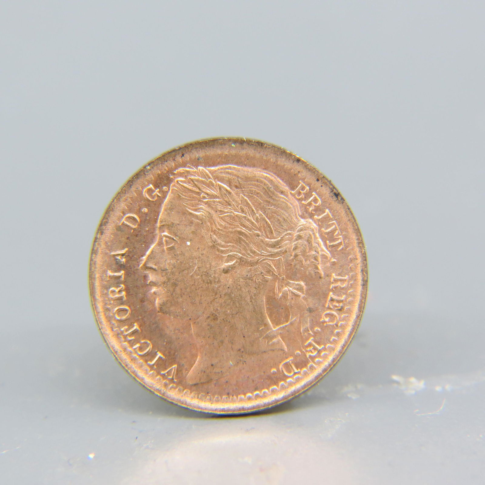 1884 Great Britain 1/3 Farthing, uncirculated, (1 of 2)