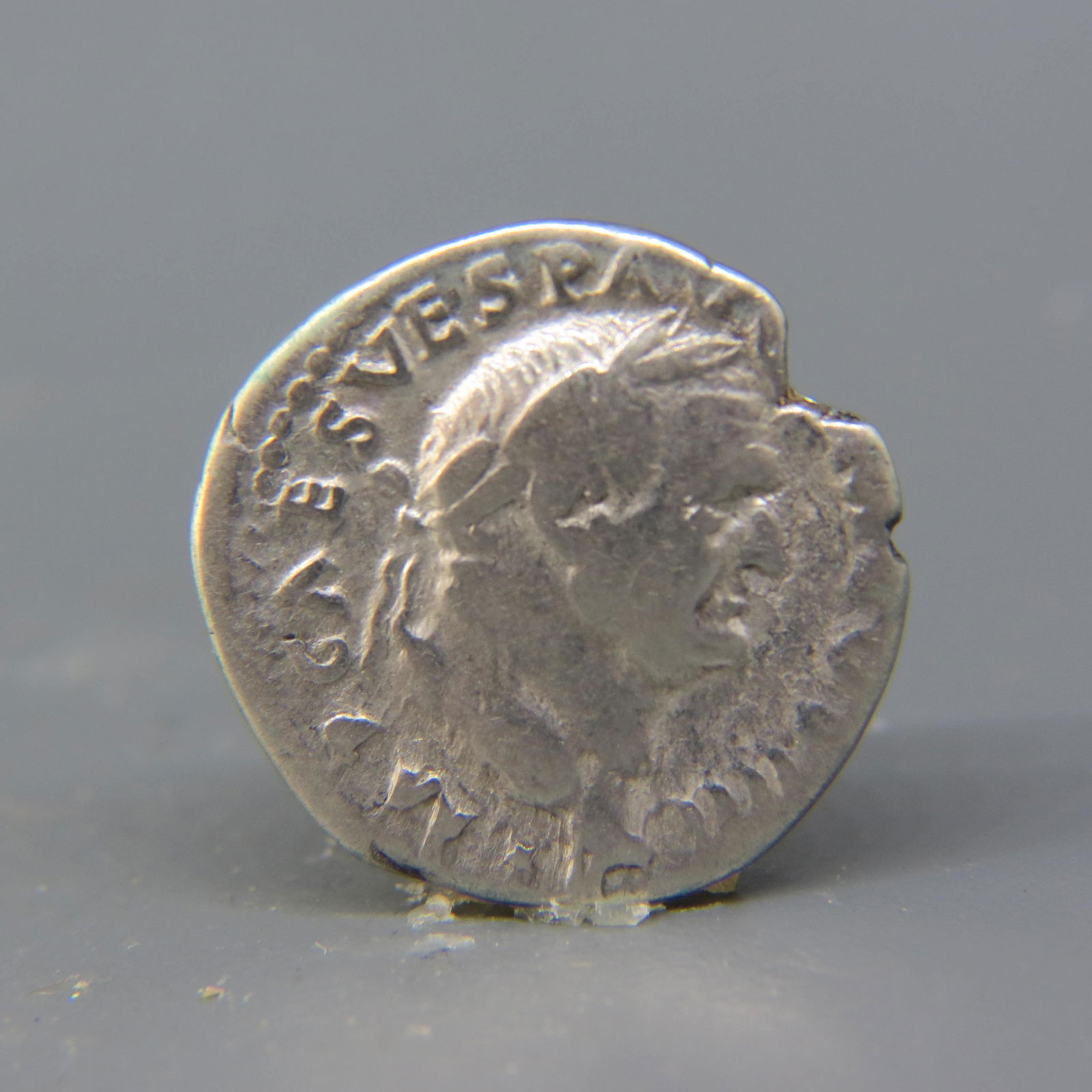 Ancient Roman Silver Coin, Vespasian, AD 69-79, (1 of 2)