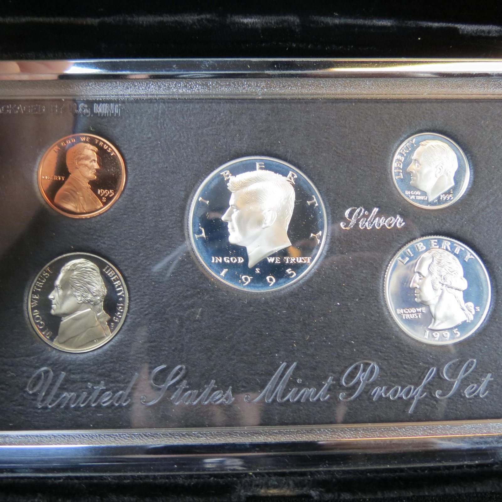 1995 U.S. Silver Premier Proof Set, (1 of 3)