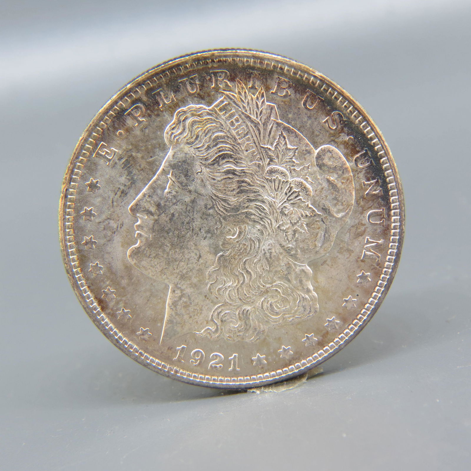 1921 Morgan Silver Dollar, uncirculated, (1 of 2)