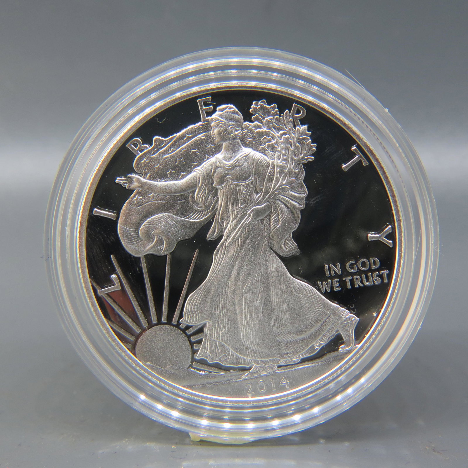 2014 American Silver Eagle Dollar, proof, (1 of 4)