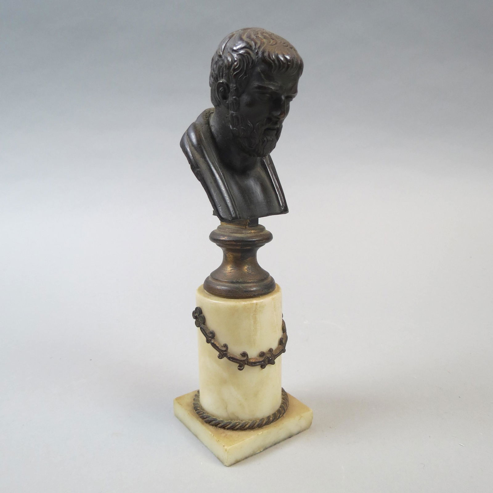 Bronze Bust of a Classical Man, Grand Tour style (1 of 6)