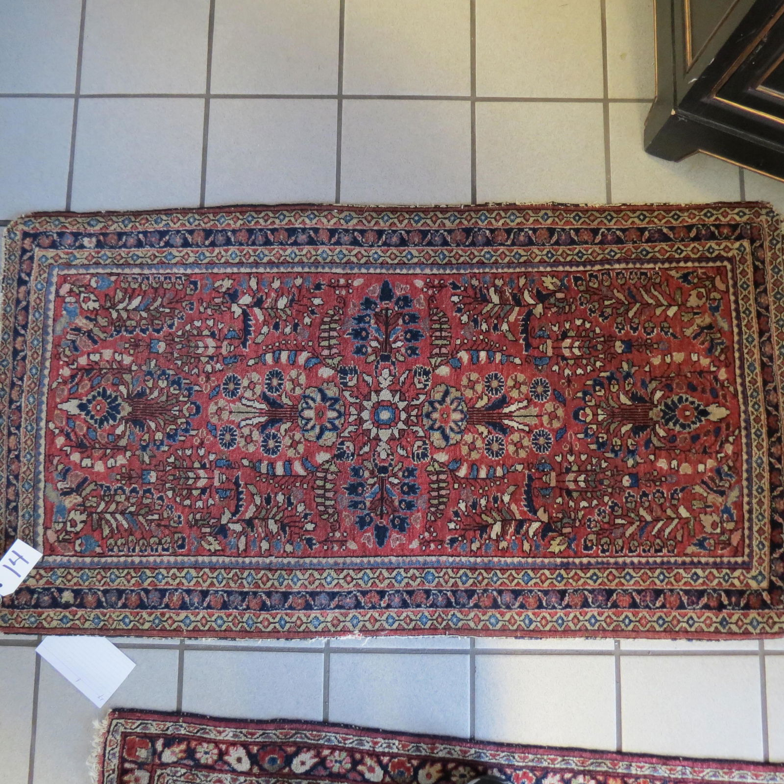 Antique Sarouk Persian Handmade Mat (1 of 5)