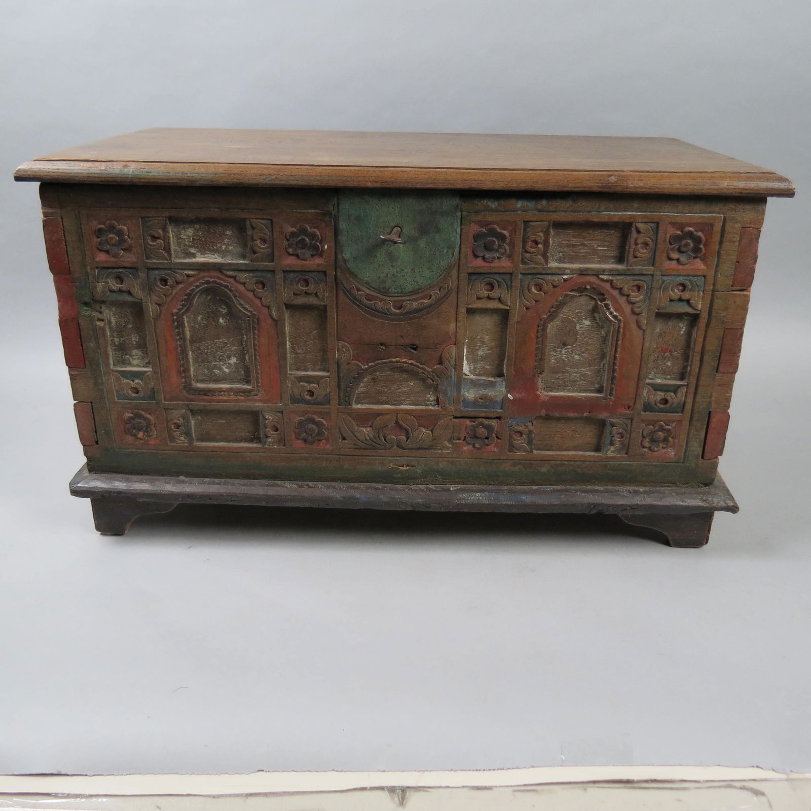 18th Century Carved Chest (1 of 7)