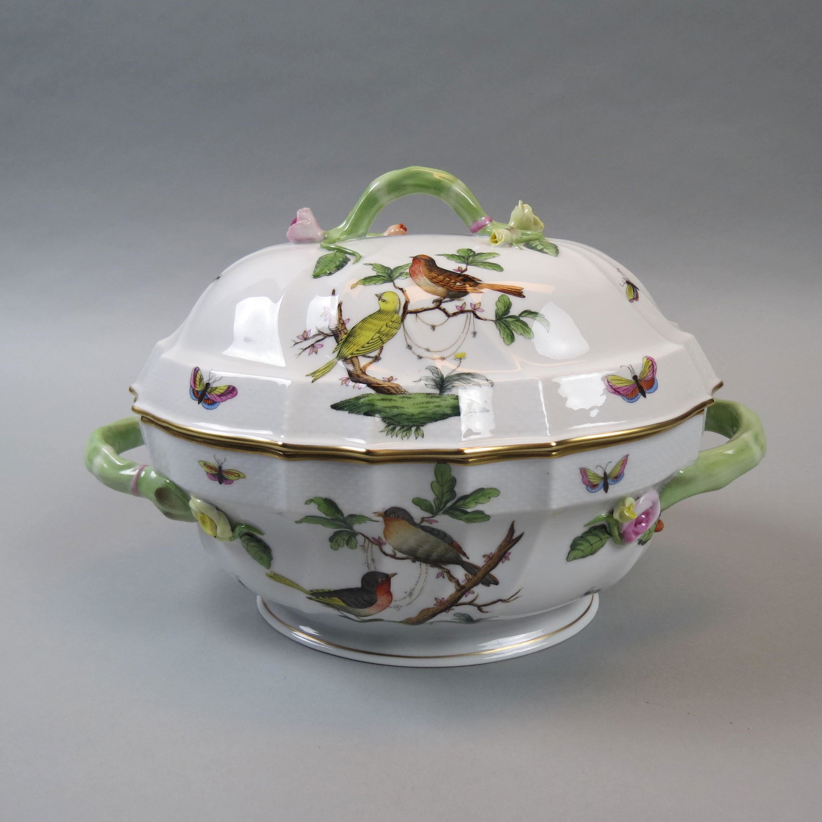 Herend Rothschild Bird" Covered Tureen," (1 of 10)