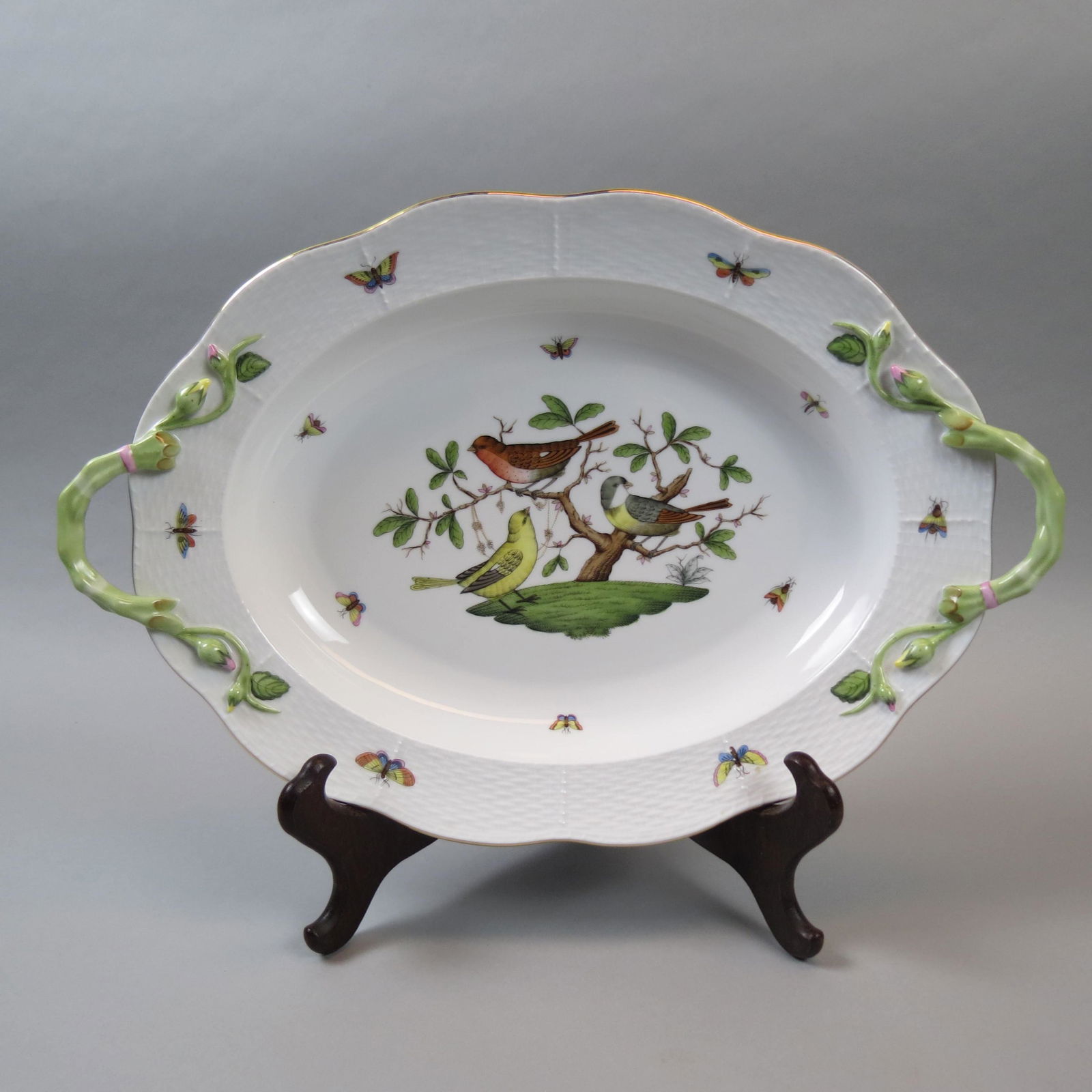 Herend Porcelain Rothschild Bird" Platter," (1 of 7)