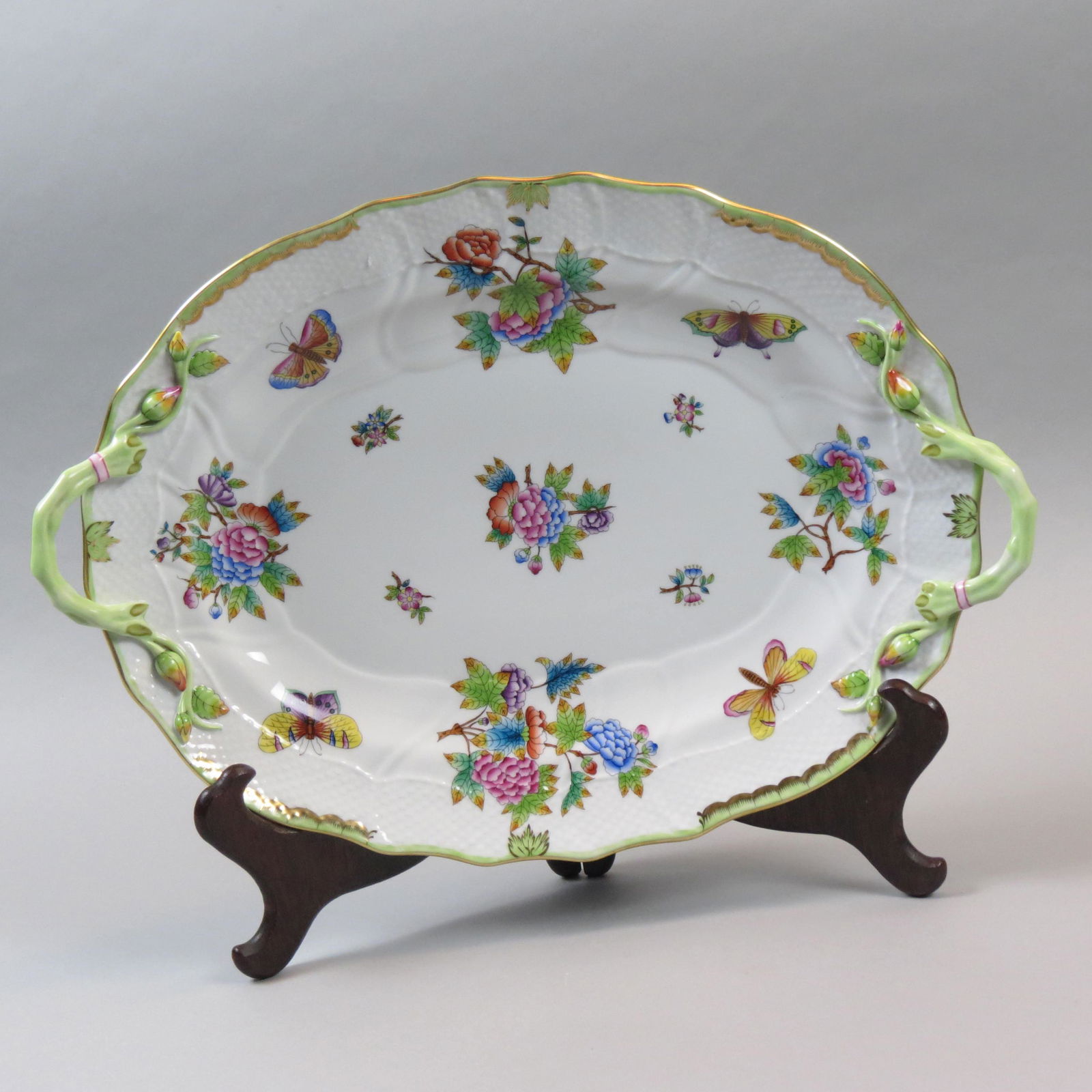 Herend Porcelain Queen Victoria" Oval Platter," (1 of 7)