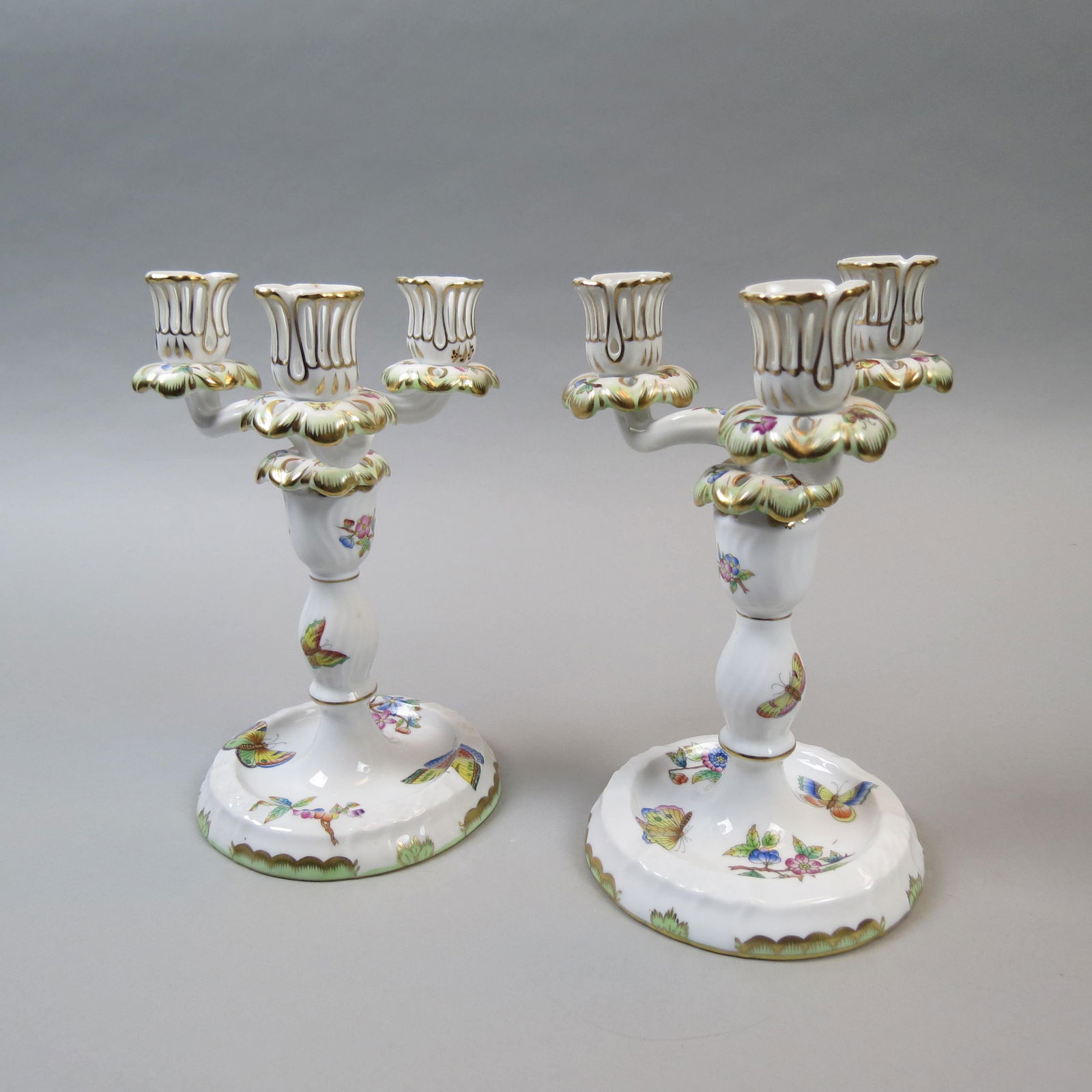 Pair of Herend Queen Victoria" Candelabra," (1 of 7)