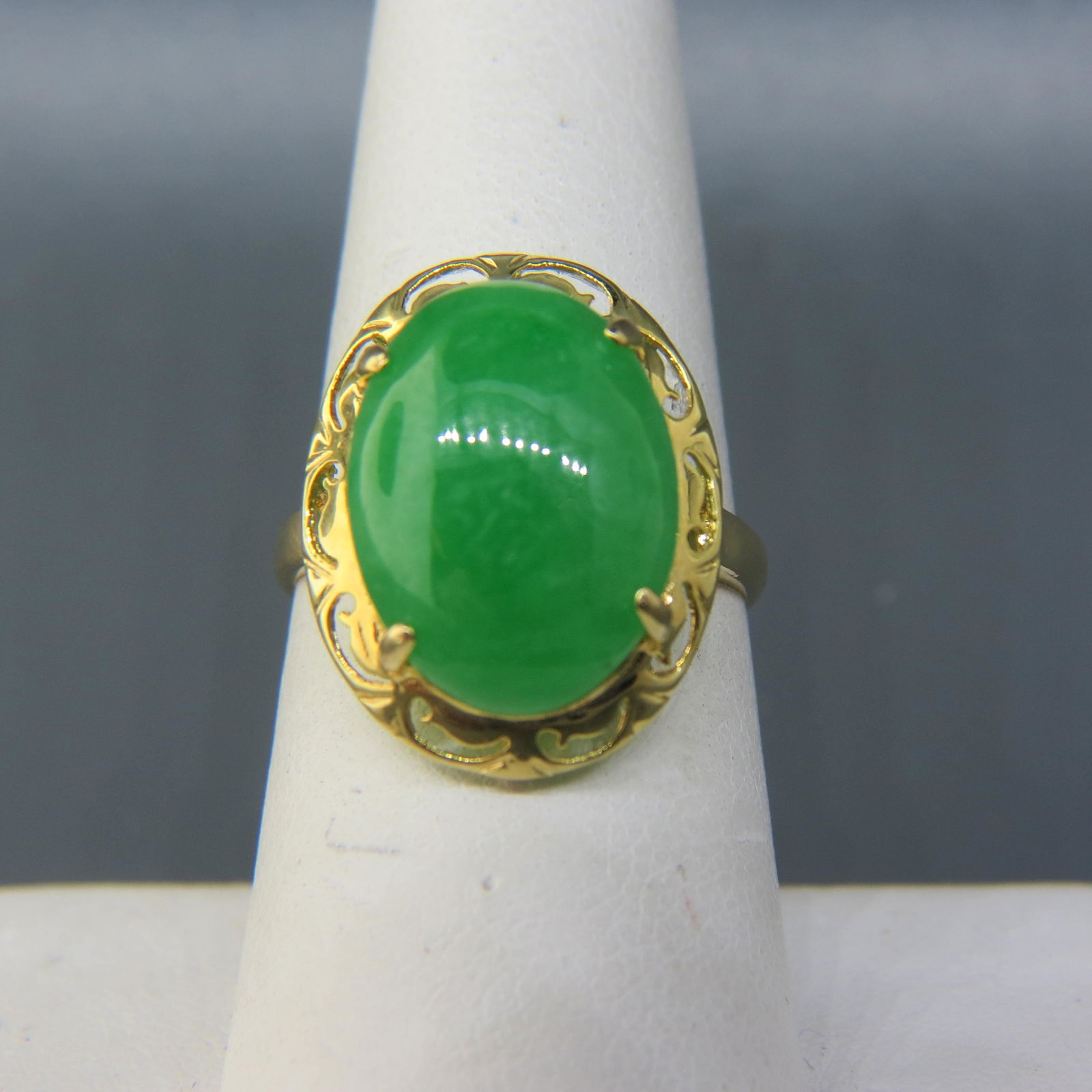 Jadeite 14K Gold Ring (1 of 14)
