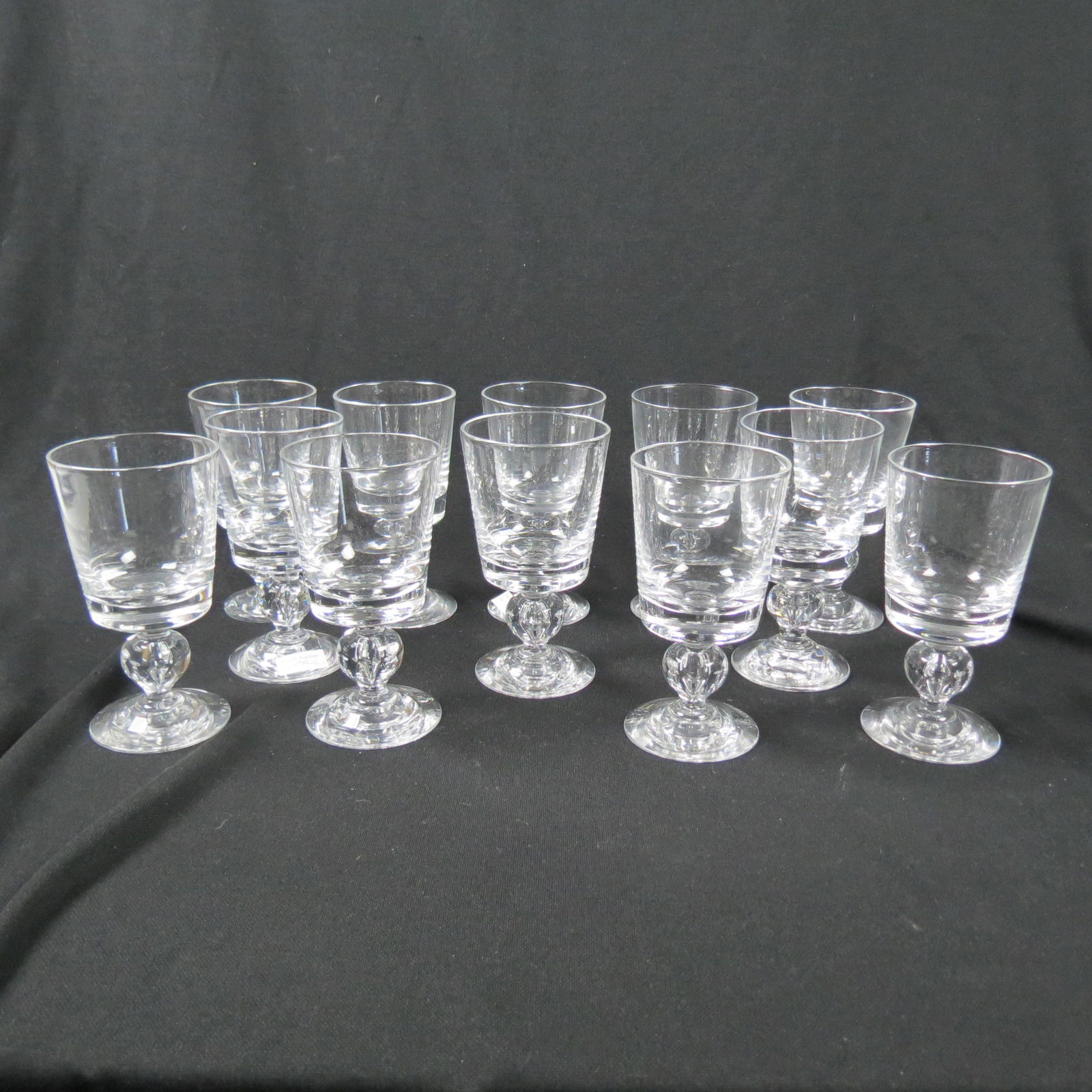 12 Steuben Crystal Goblets (0079C) on Apr 02, 2022 Richard D. Hatch & Associates in NC