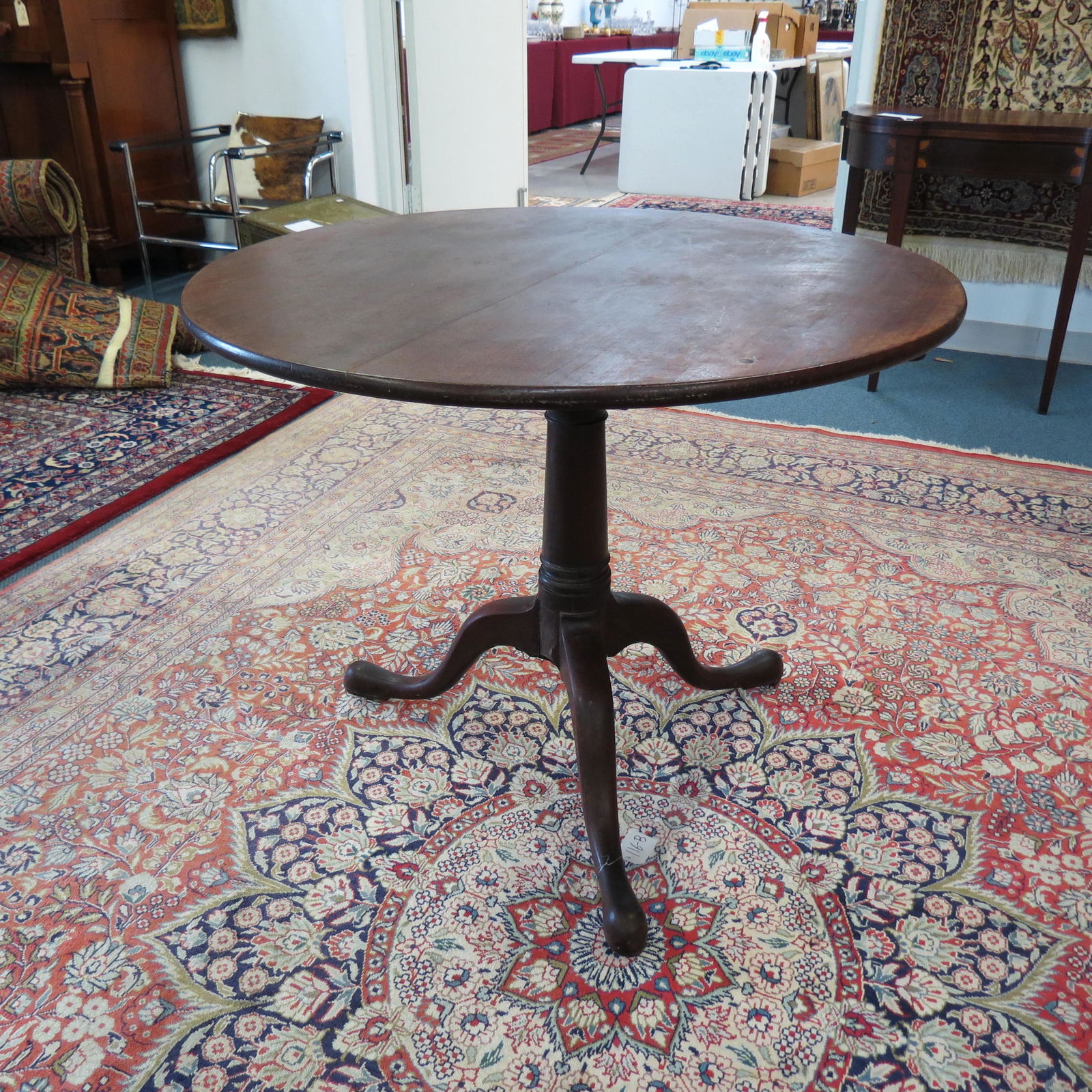 Period American Mahogany Tilt Top Table (1 of 6)
