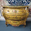 Early Italian Hand Painted Bombay Chest