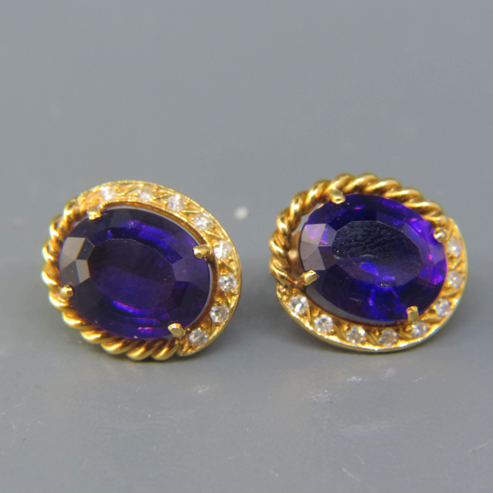 Amethyst 18K Gold Earrings (1 of 5)