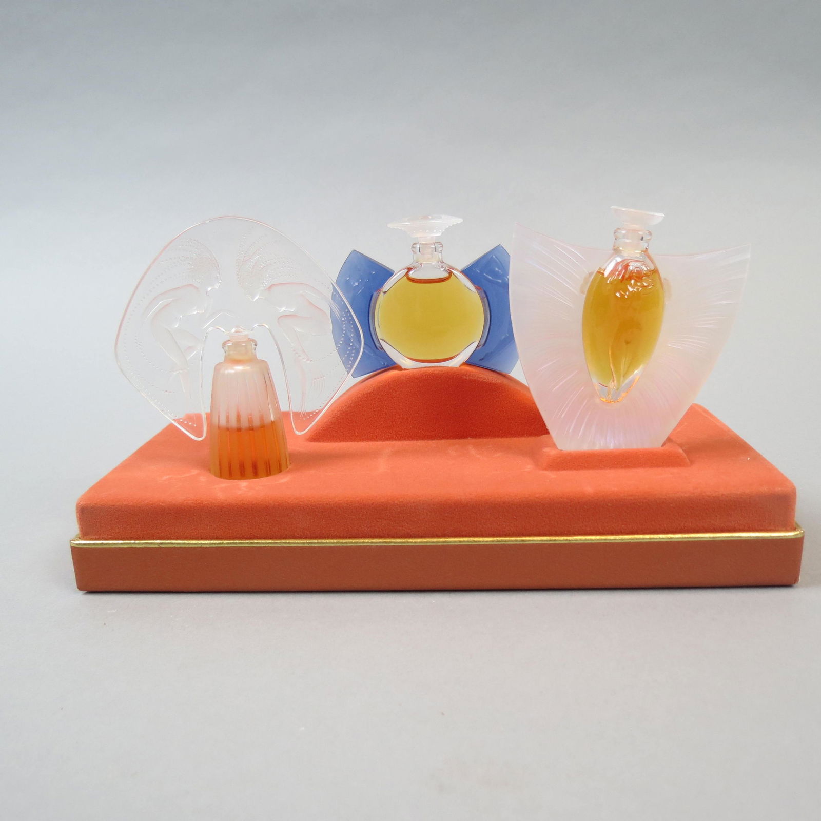 3 Lalique Perfume Bottles Les Flacons Miniature"," (1 of 6)