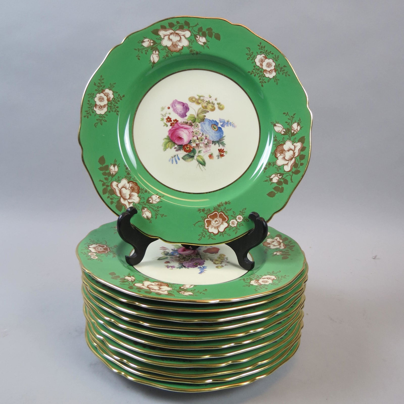 12 Copeland Spode China Service Plates (1 of 9)