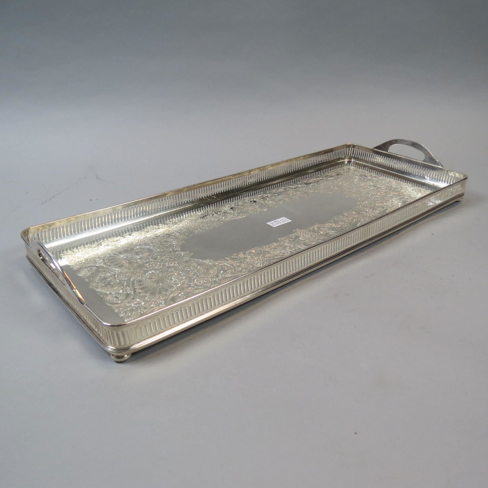 Silverplate Rectangular Gallery Tray (1 of 5)