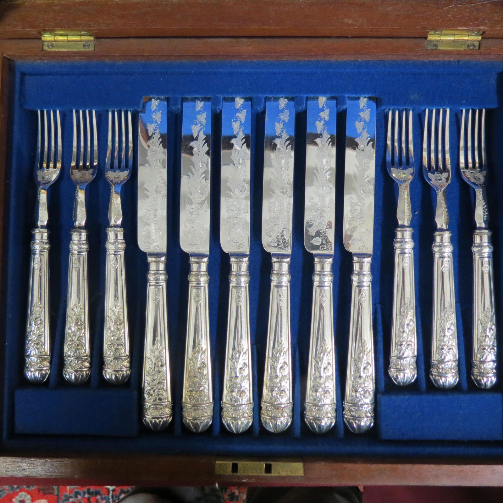 Scottish Victorian Silverplate Flatware Set (1 of 6)