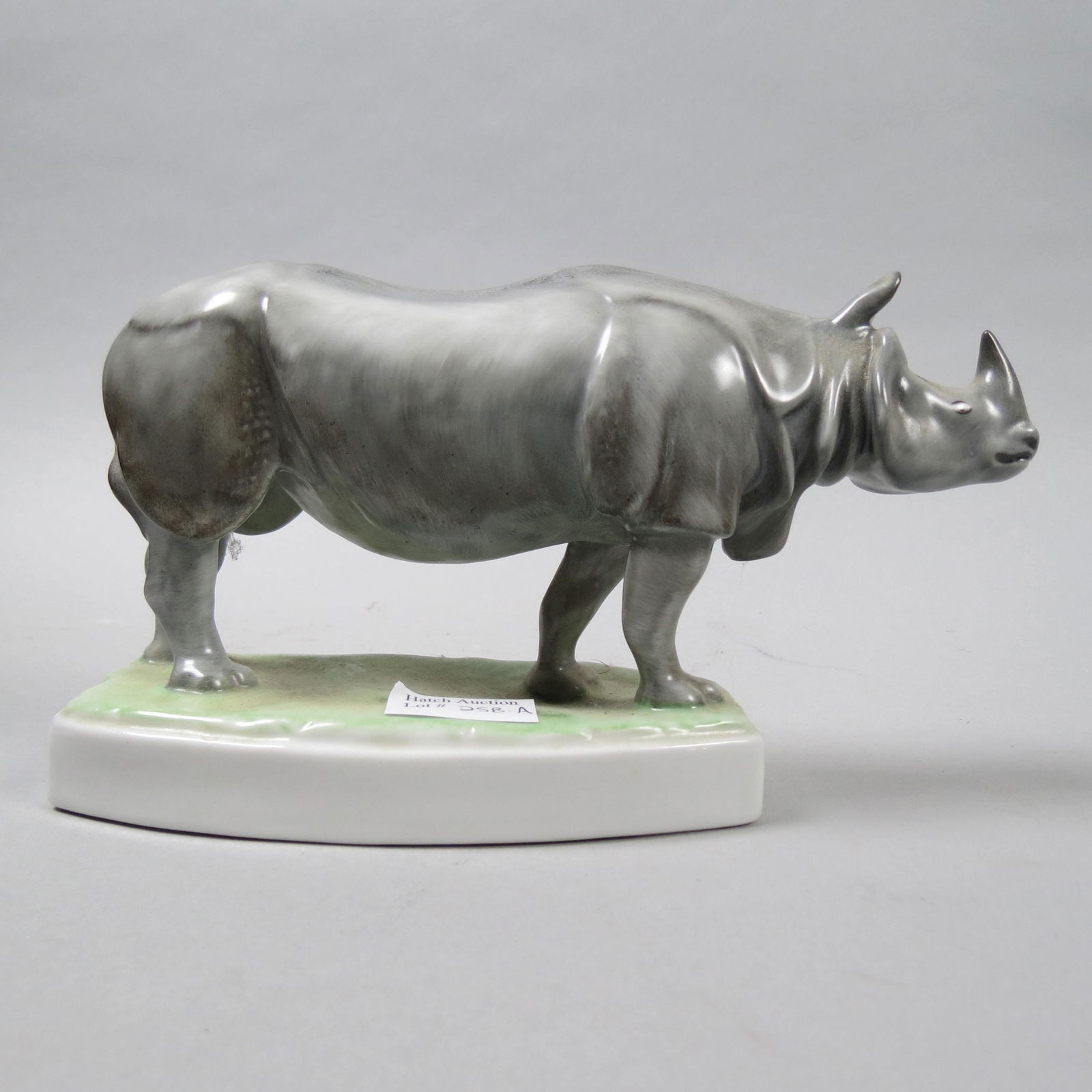 Herend Porcelain Figurine of a Rhinoceros (1 of 6)