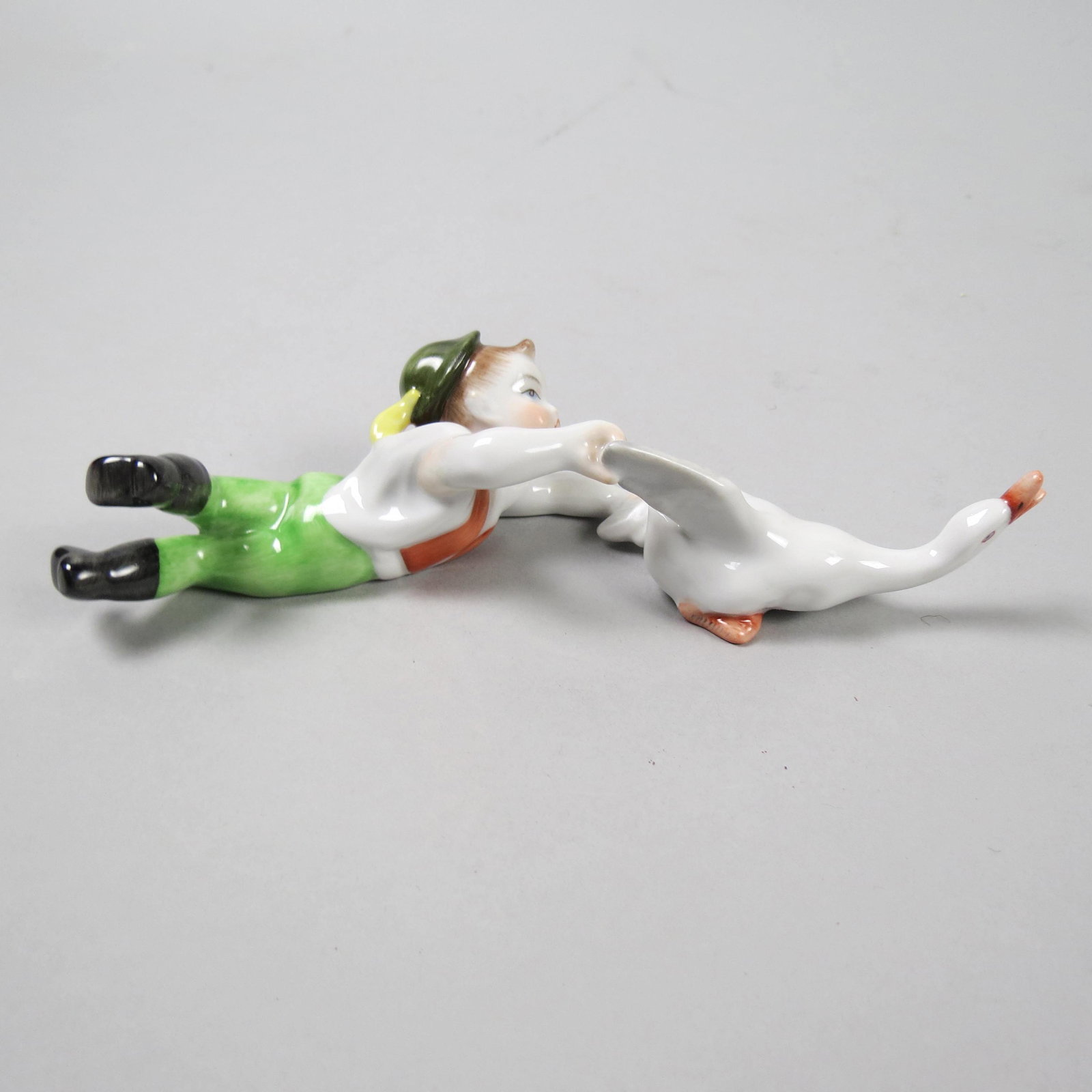 Herend Porcelain Figurine of Boy with Goose (1 of 4)