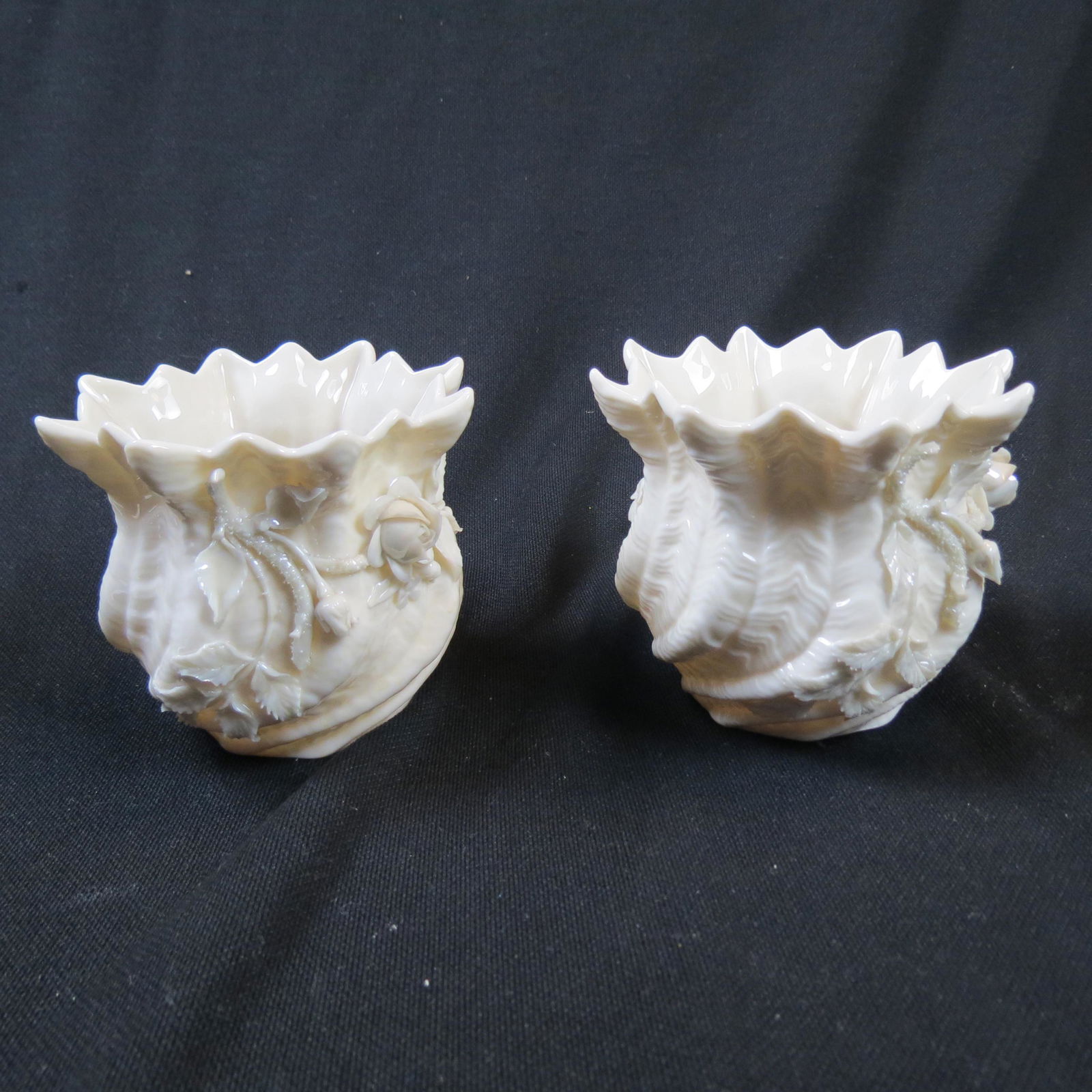 Pair of Early Irish Belleek Vases (1 of 5)