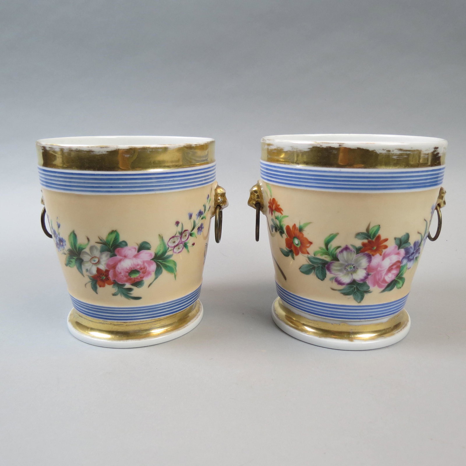 Pair of Old Paris French Porcelain Planters (1 of 7)