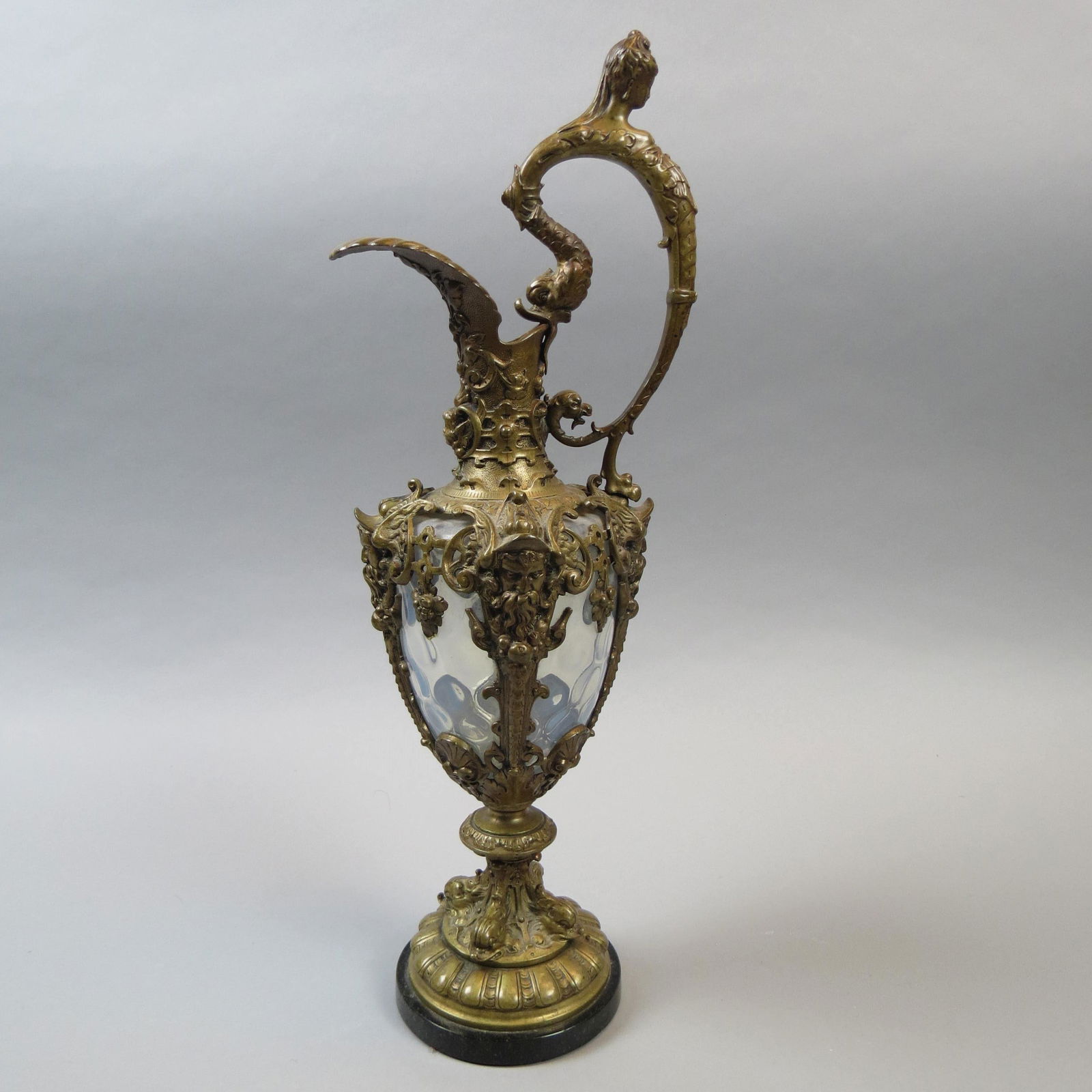 French Bronze & Art Glass Ewer (1 of 11)