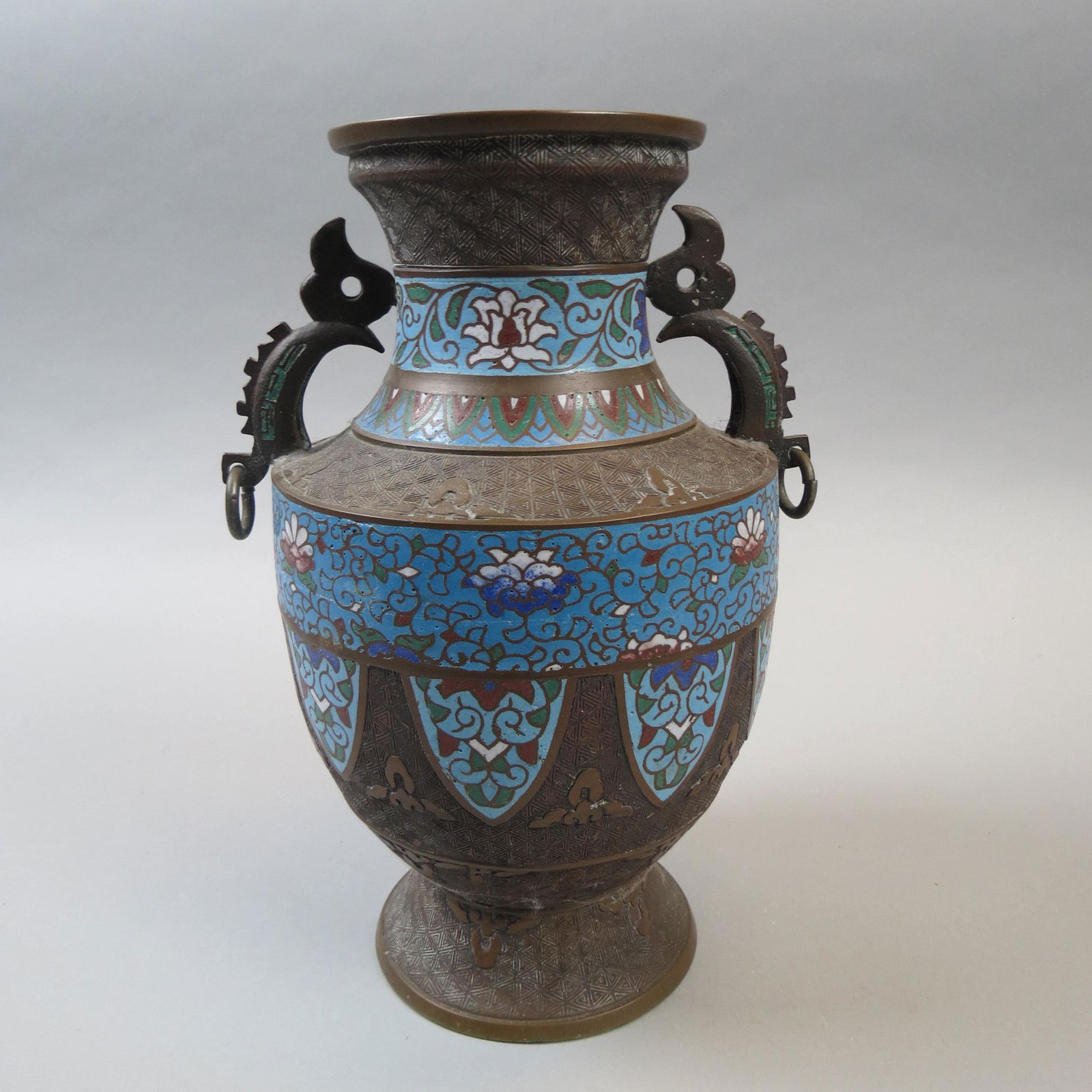 Japanese Champleve Bronze Vase (1 of 6)
