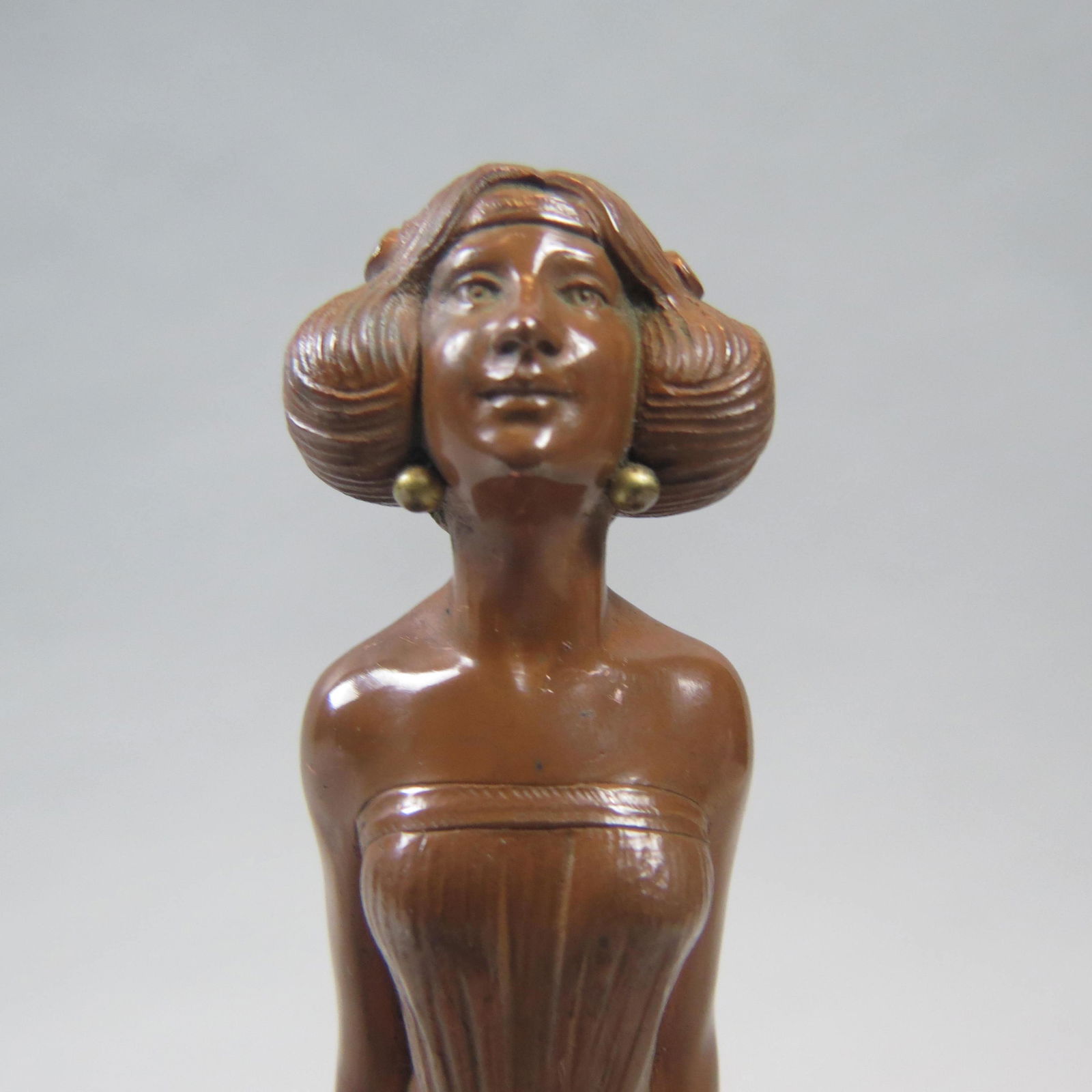 Austrian Bronzed Art Nouveau Figural Letter Opener (1 of 10)