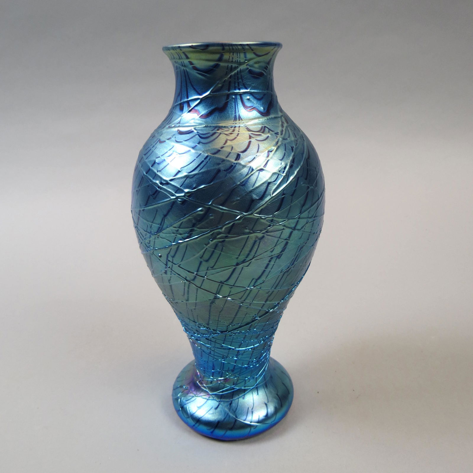 1977 Orient & Flume Art Glass Sterling Pendant # 74