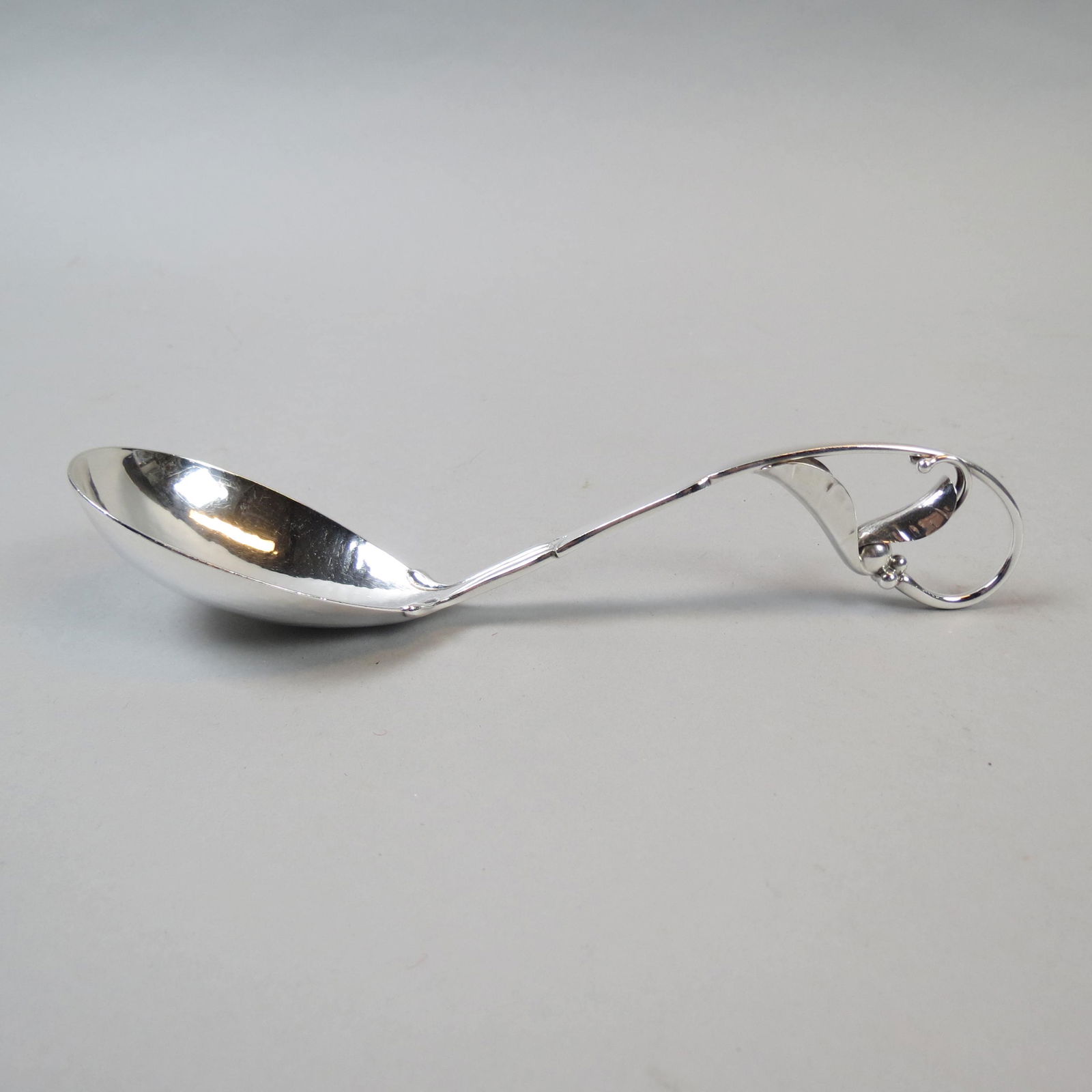 Georg Jensen Ornamental" Sterling Serving Spoon," (1 of 5)