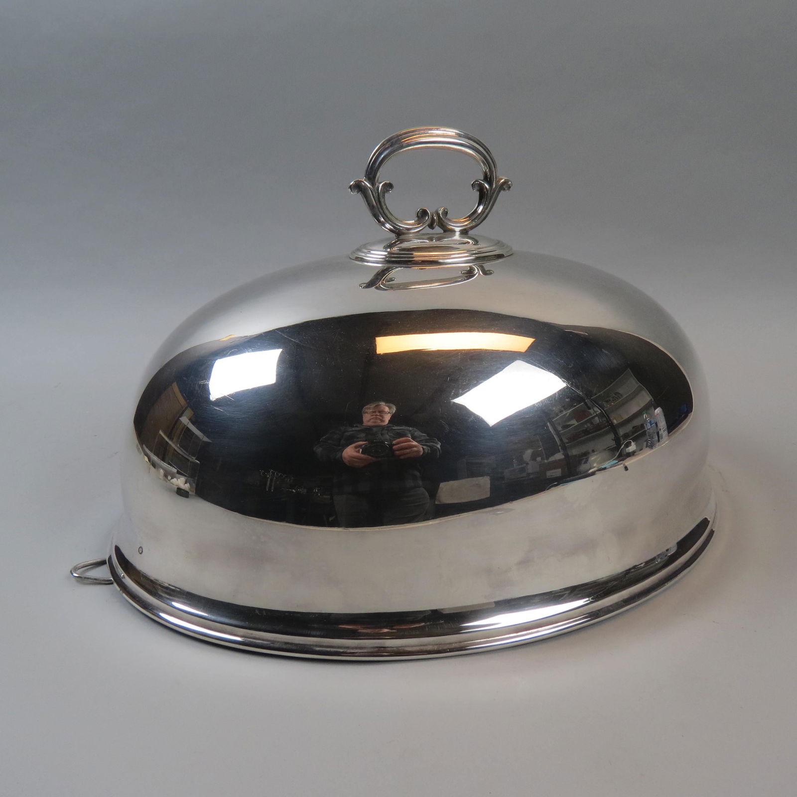 English Silverplate Warming Dome (1 of 4)