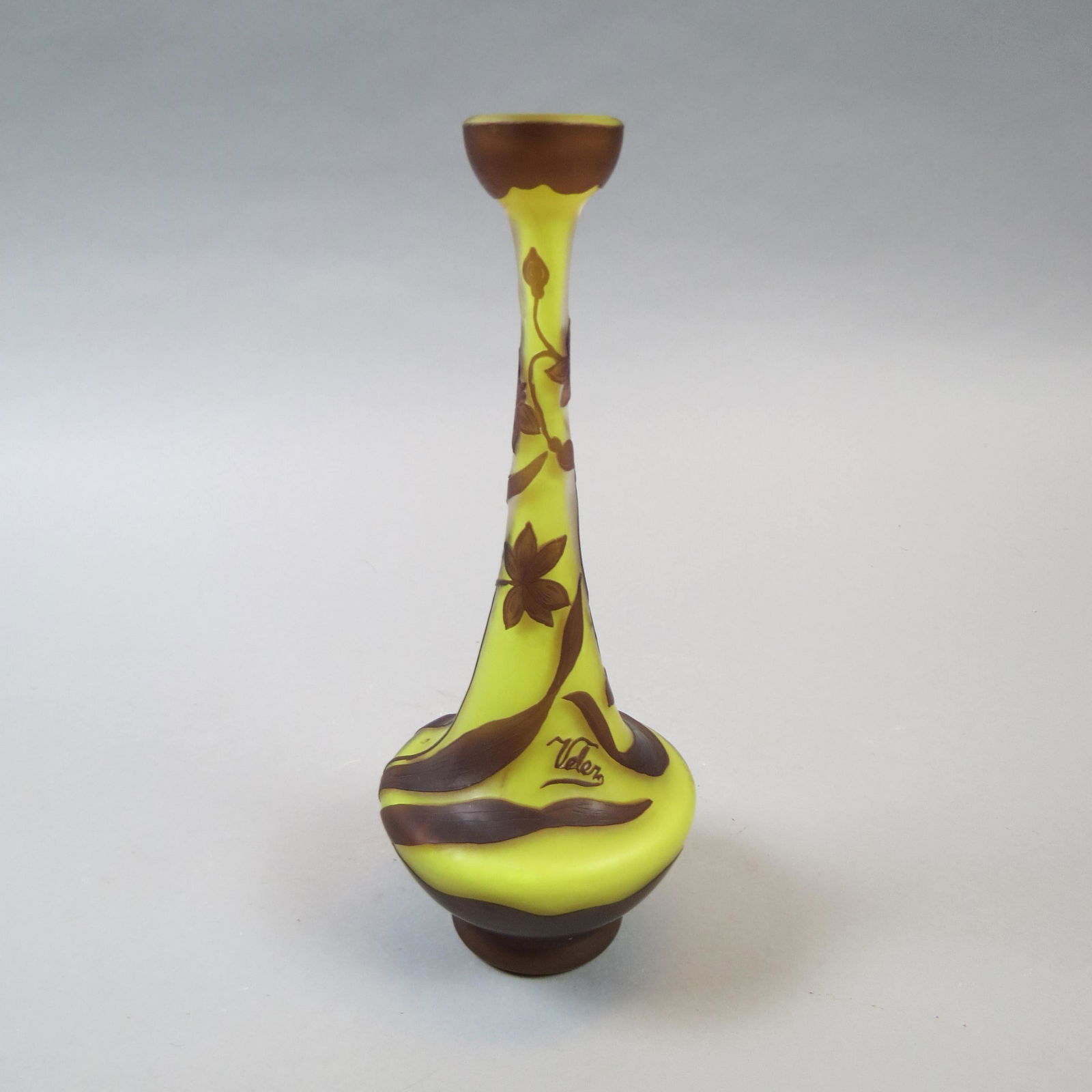 Velor French Cameo Art Glass Vase (1 of 6)