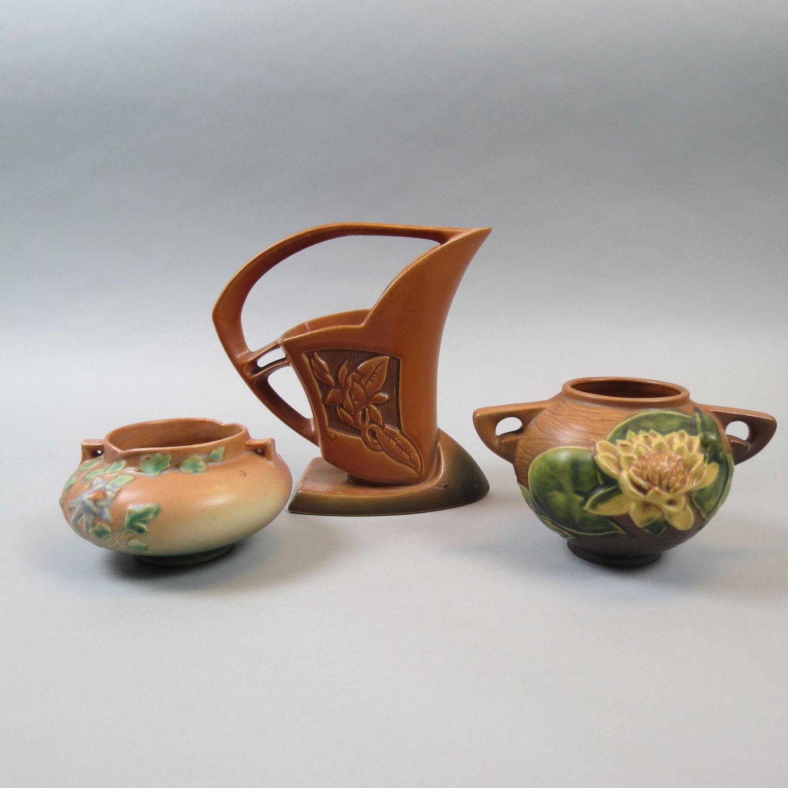3 pcs. Roseville Pottery; (1 of 6)