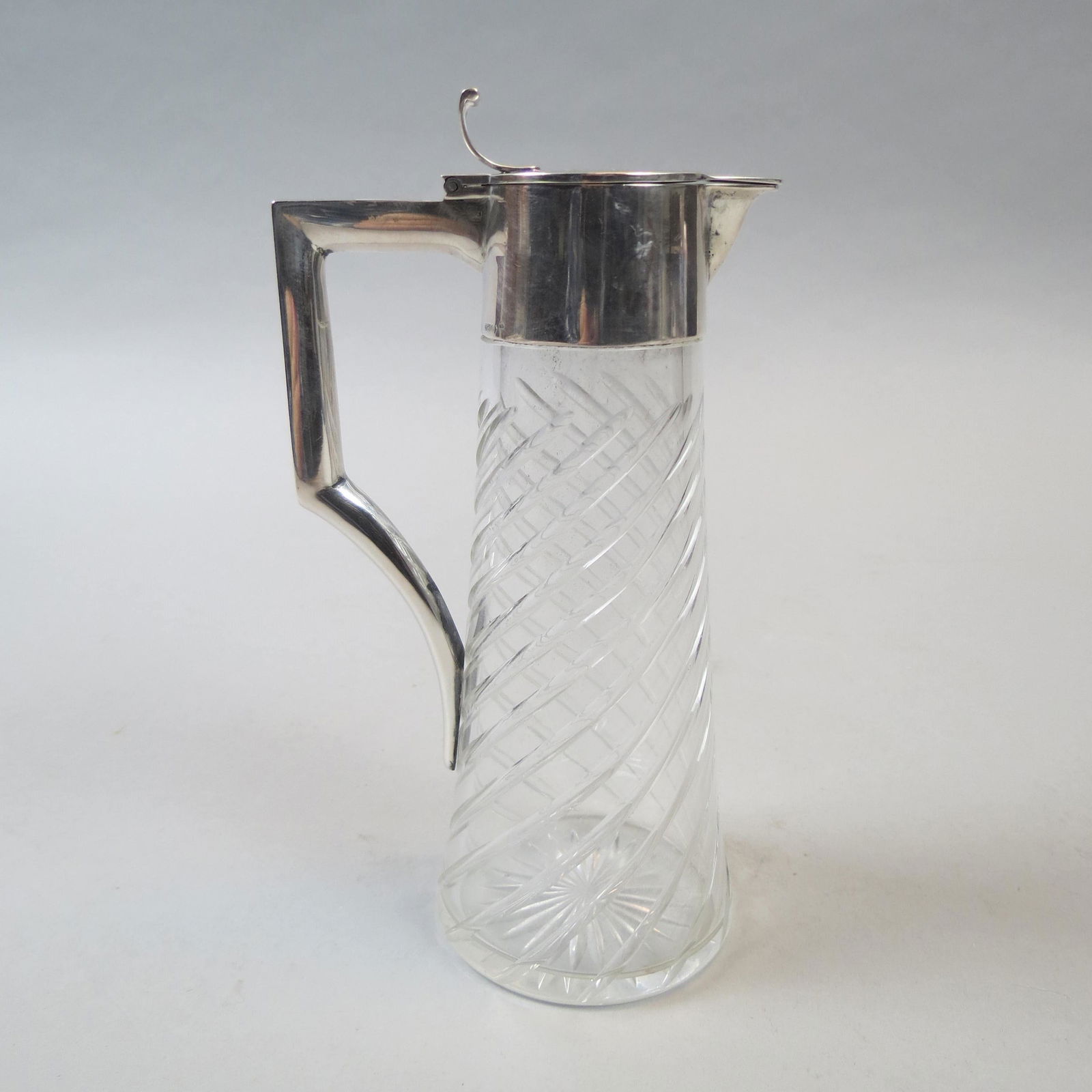 European Silver & Cut Glass Syrup Pitcher (1 of 5)