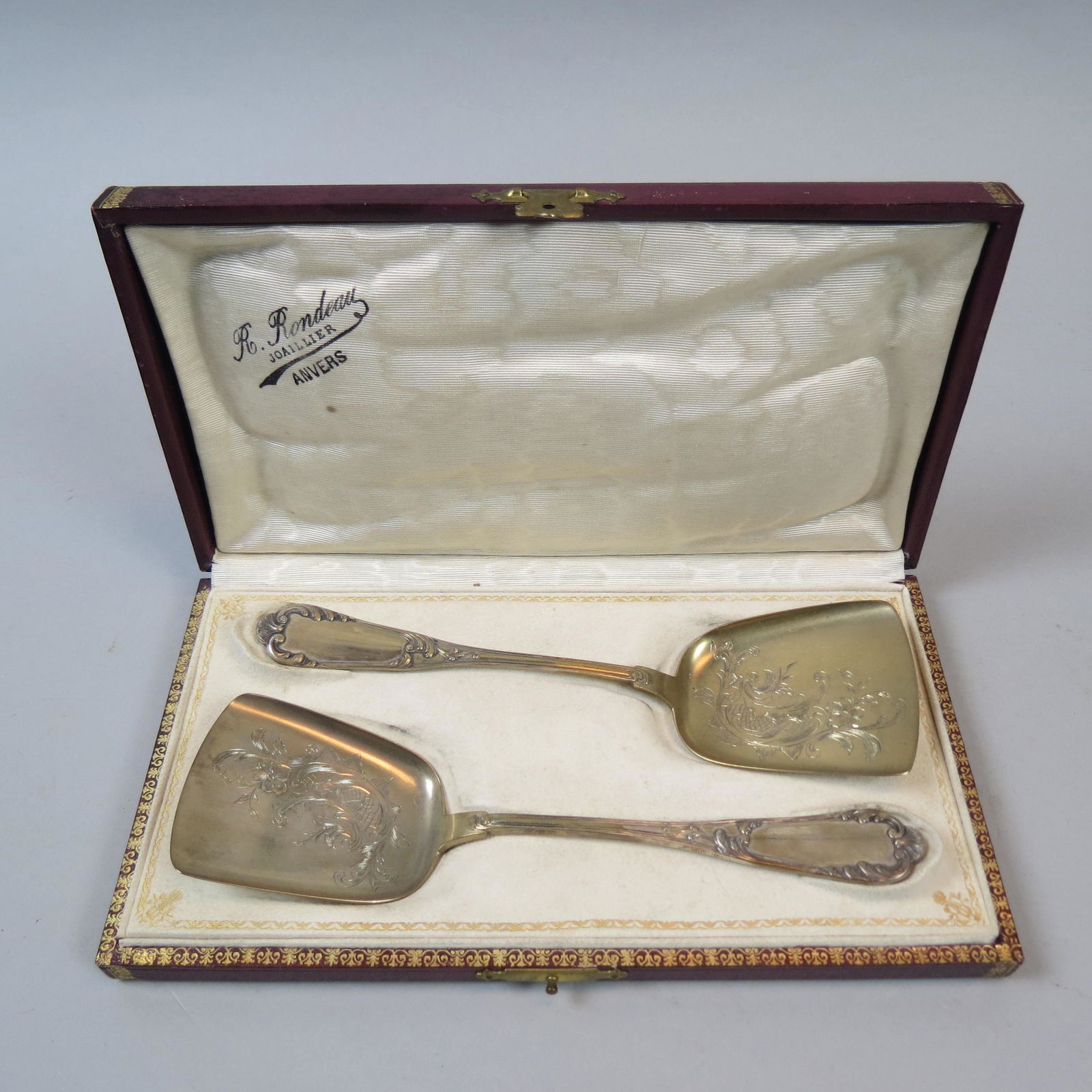 Pair of European Silverplate Servers (1 of 4)
