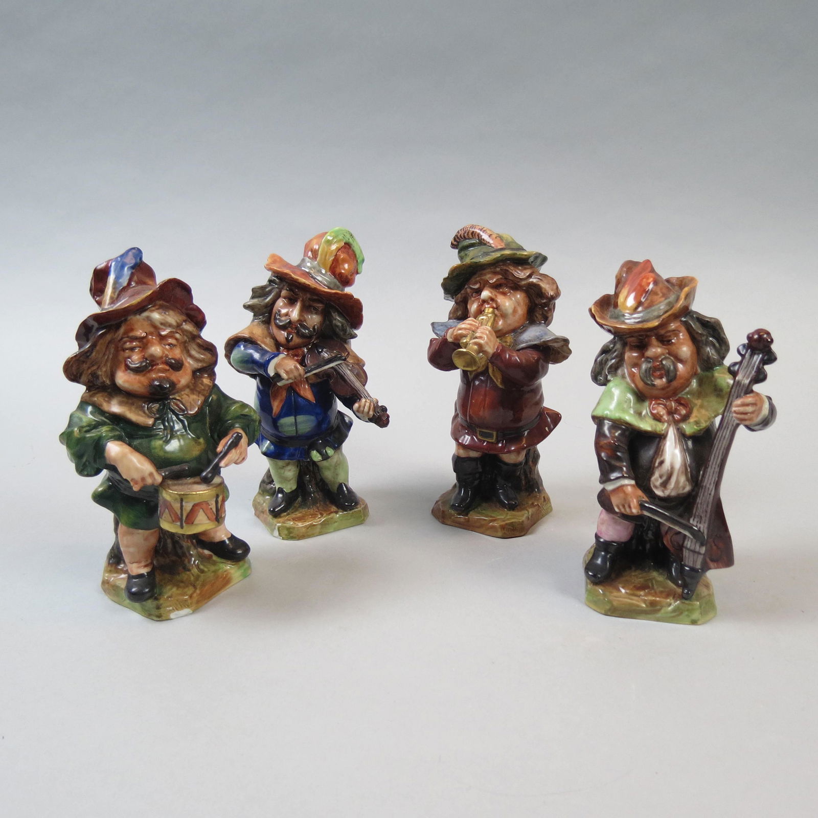 4 German Porcelain Figurines of Musicians (1 of 7)