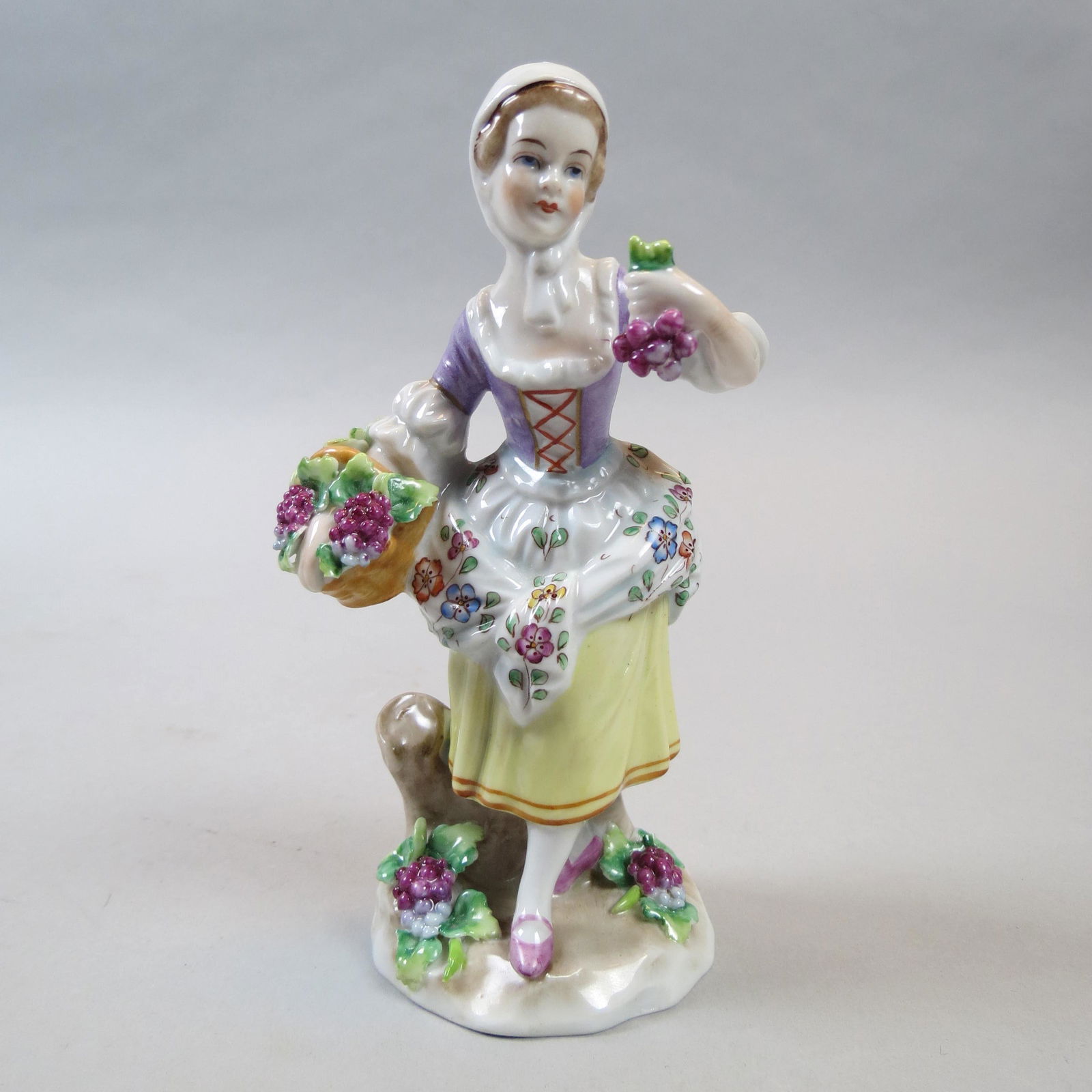 Sitzendorf Porcelain Figurine of Flower Seller (1 of 6)