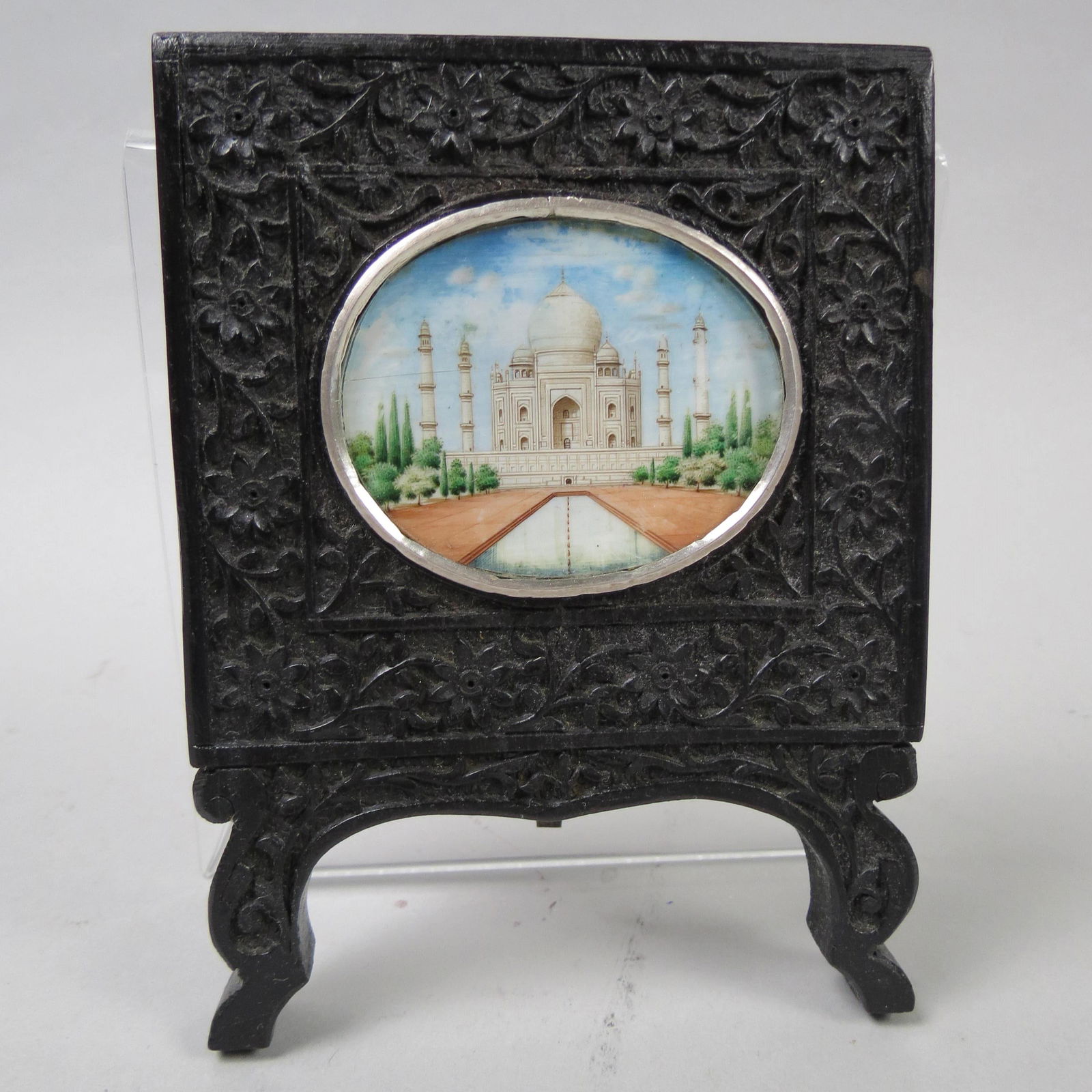 Carved Miniature Painting of Taj Mahal (1 of 2)