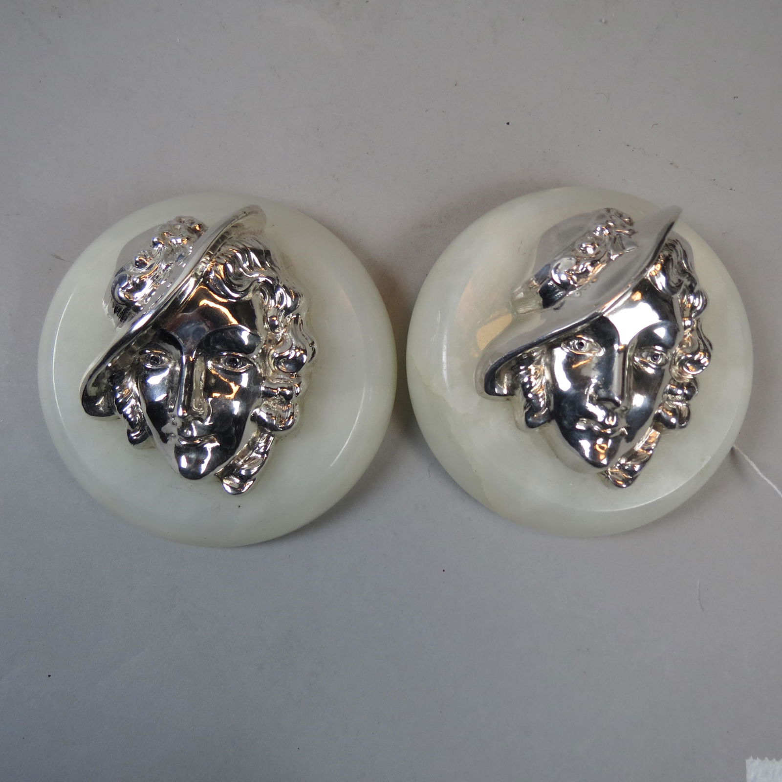 Pair of Art Deco Plaques or Paperweights (1 of 3)